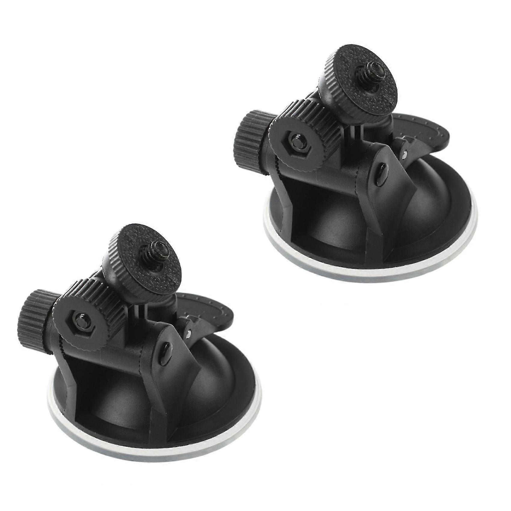 2x Mini Car Suction Cup Mount Holder/ 4 Thread For Hero Sports Camera New