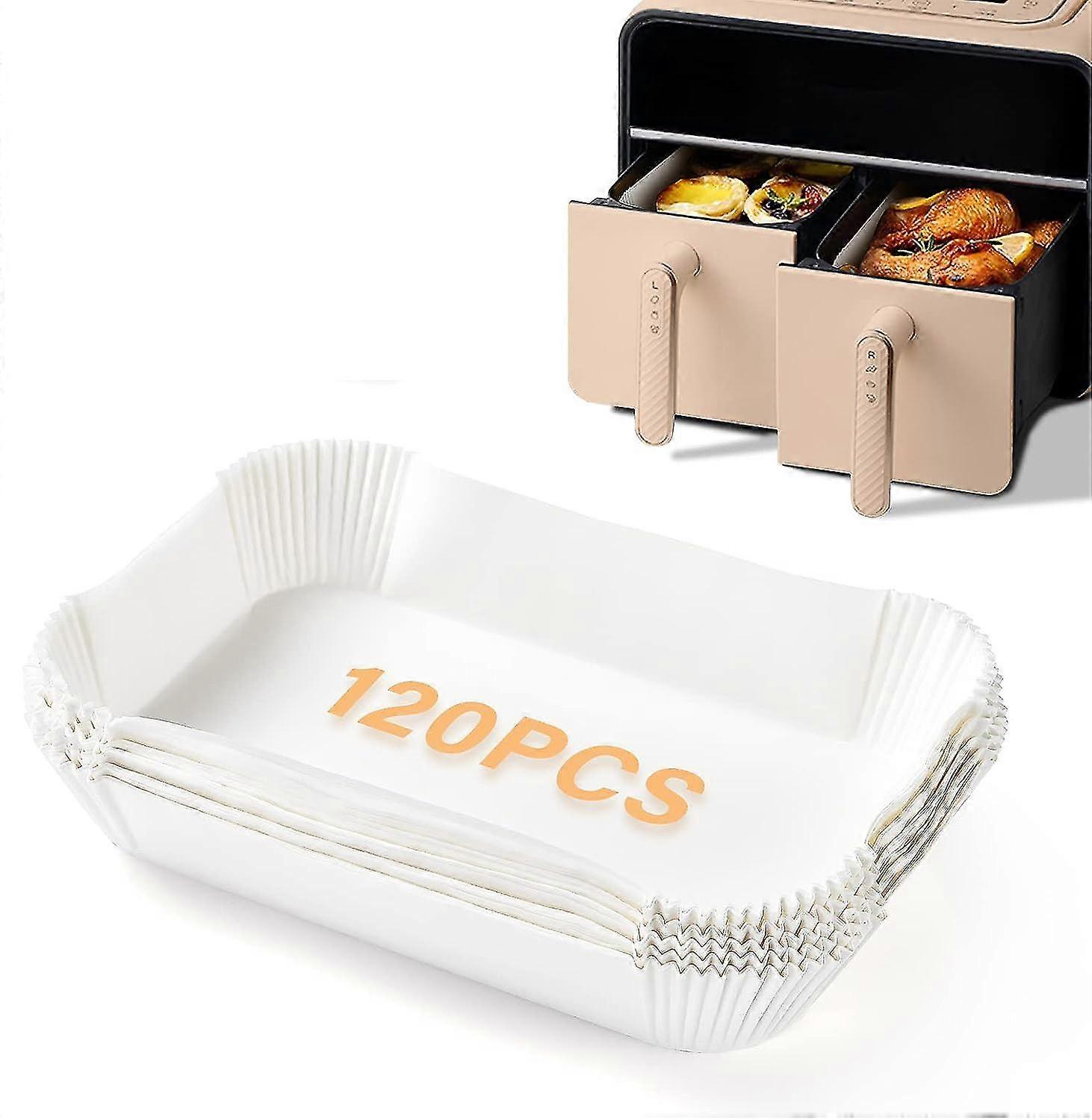 エアフライヤーベーキングペーパー用 - エアフライヤー用の安全なベーキングシート、耐火性、健康的な調理に最適