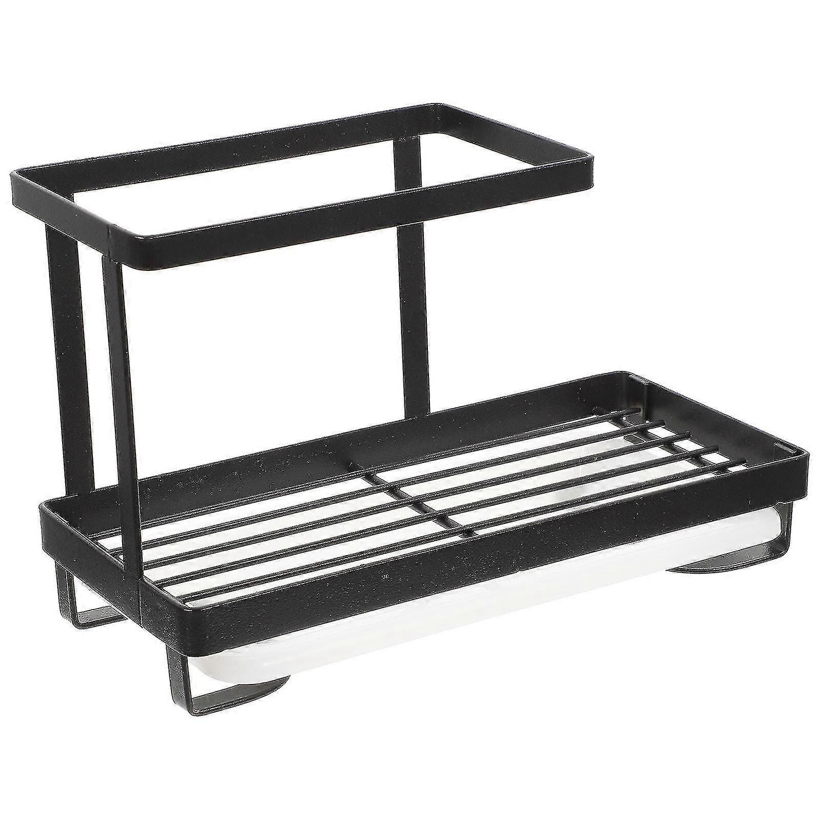 Sponge Drain Rack Kitchen Dishcloth Organizer Detachable Dishcloth Rack Sponge Holder