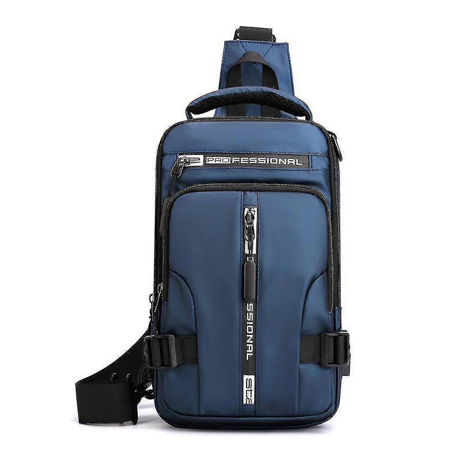 20% Off,men Multi-functional Crossbody Bags Cross Shoulder Bag With Usb Charging Port