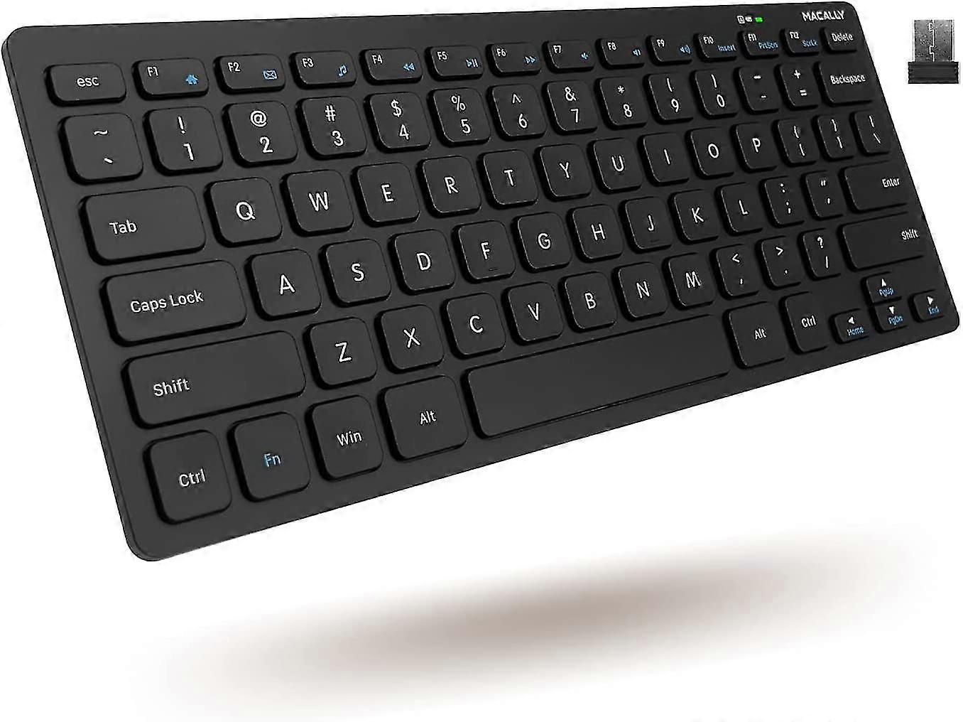 Small Wireless Keyboard-Ergonomic And Comfortable Computer Keyboard-Compact Keyboard