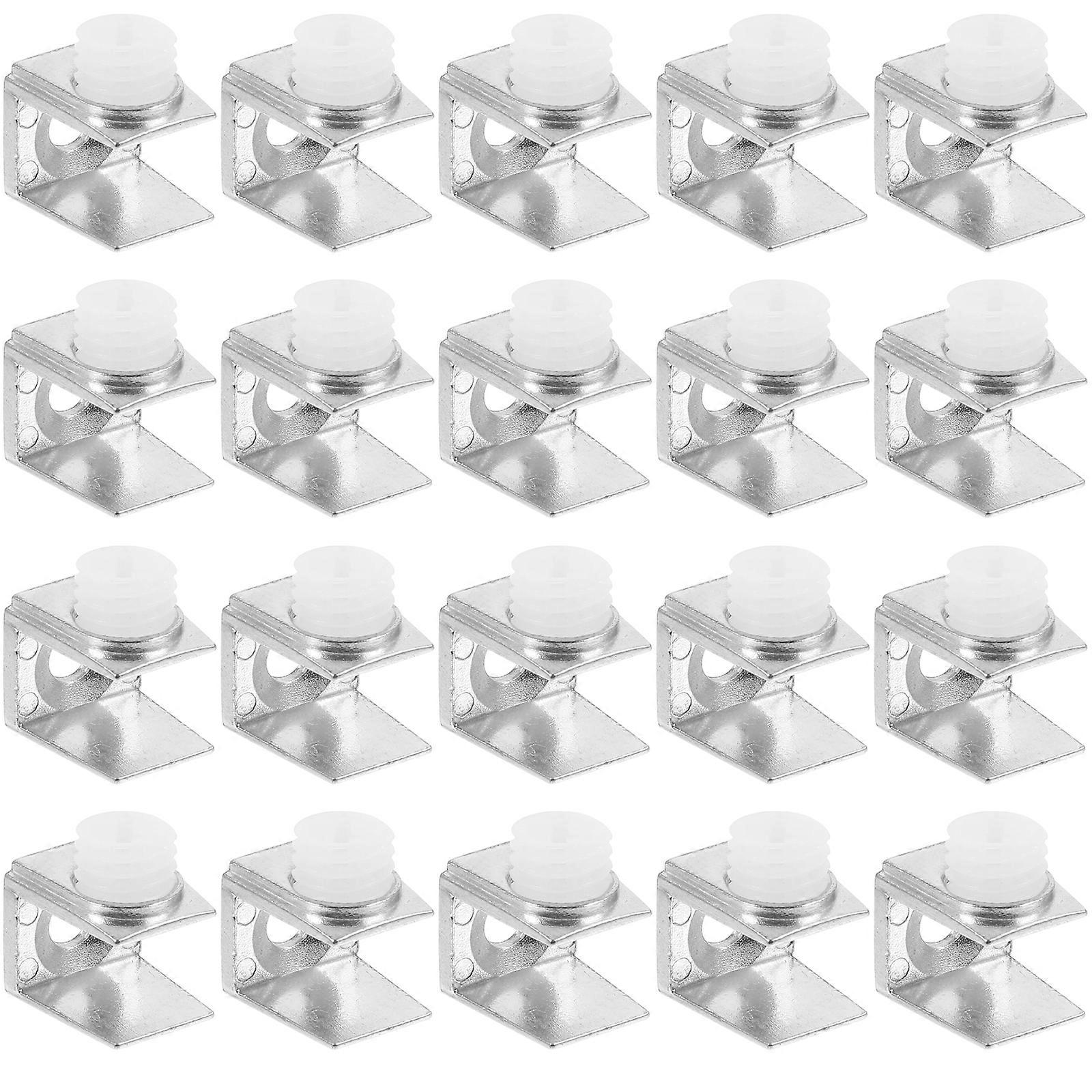 20 st glaskonsoler glasklämmor fasta konsoler glashylla konsoler badrumsglas fästklämmor