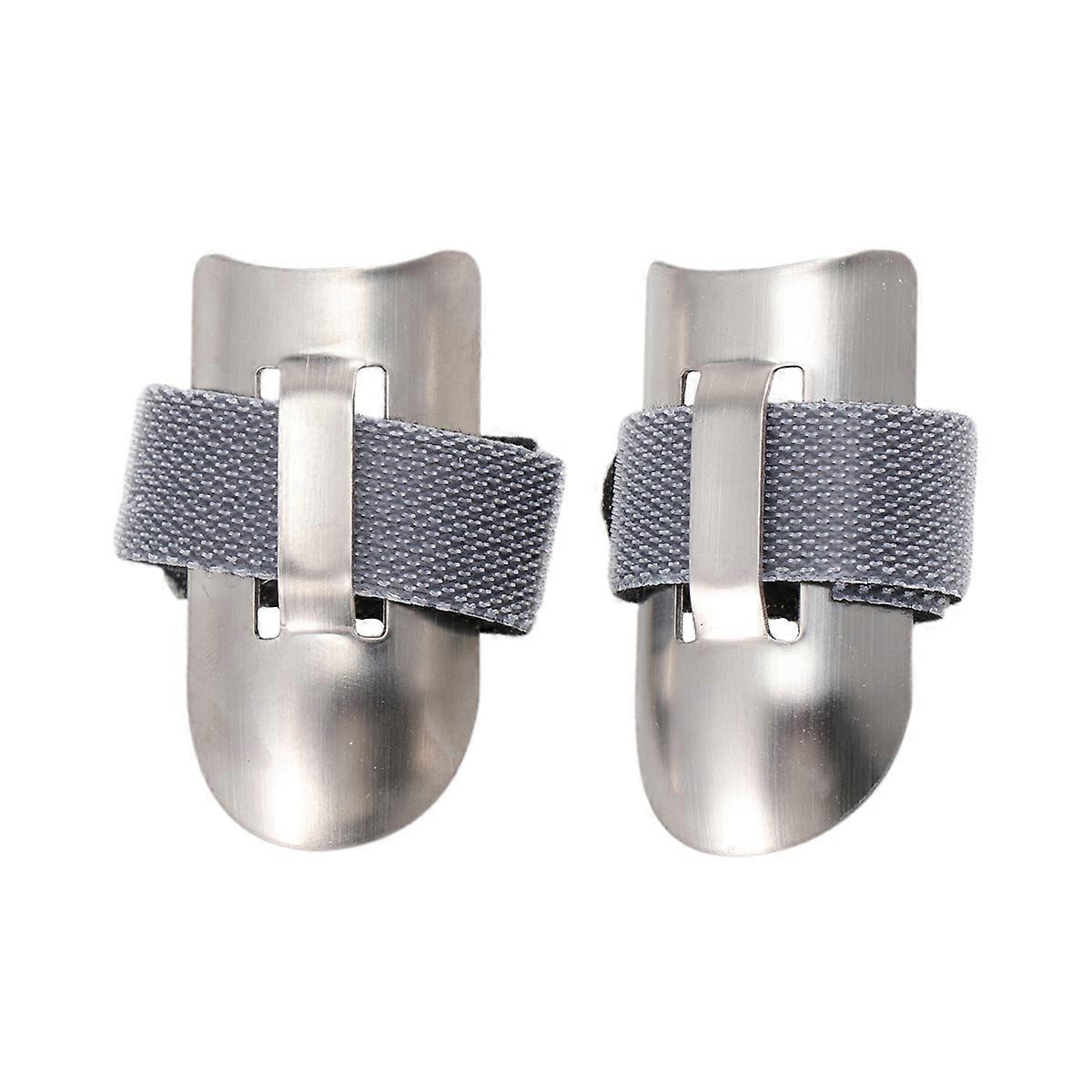 2 PCS Scatebord Finger Shield Cutting Food Slicing Cutting Fingertip Sleeves