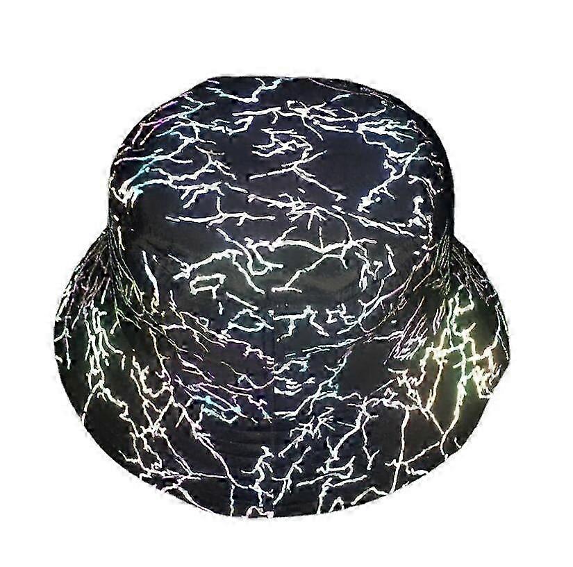 Fluorescent Hat Reflective Basin Caps Men Halloween Cap Lightning