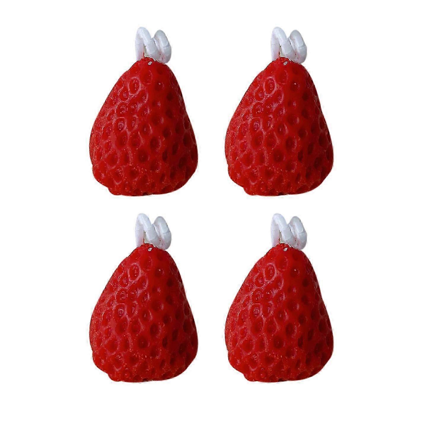 Strawberry Scented Candle 4Pcs,Scents of Freesia