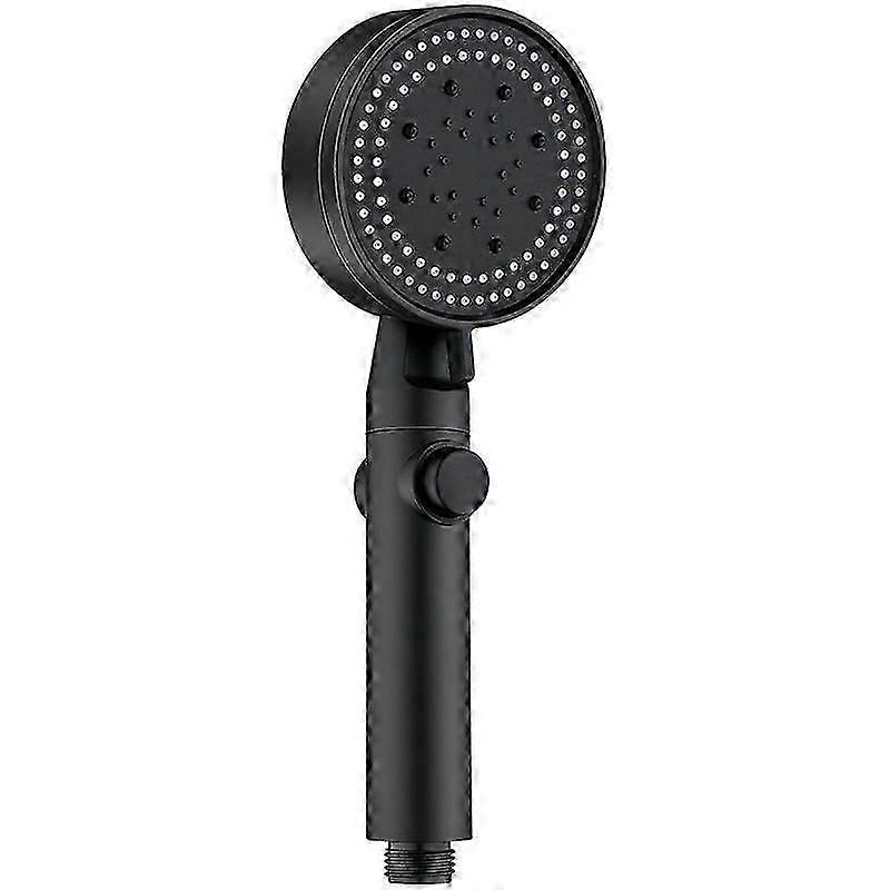 Black Multi-functional Supercharged Shower Handheld Nozzle
