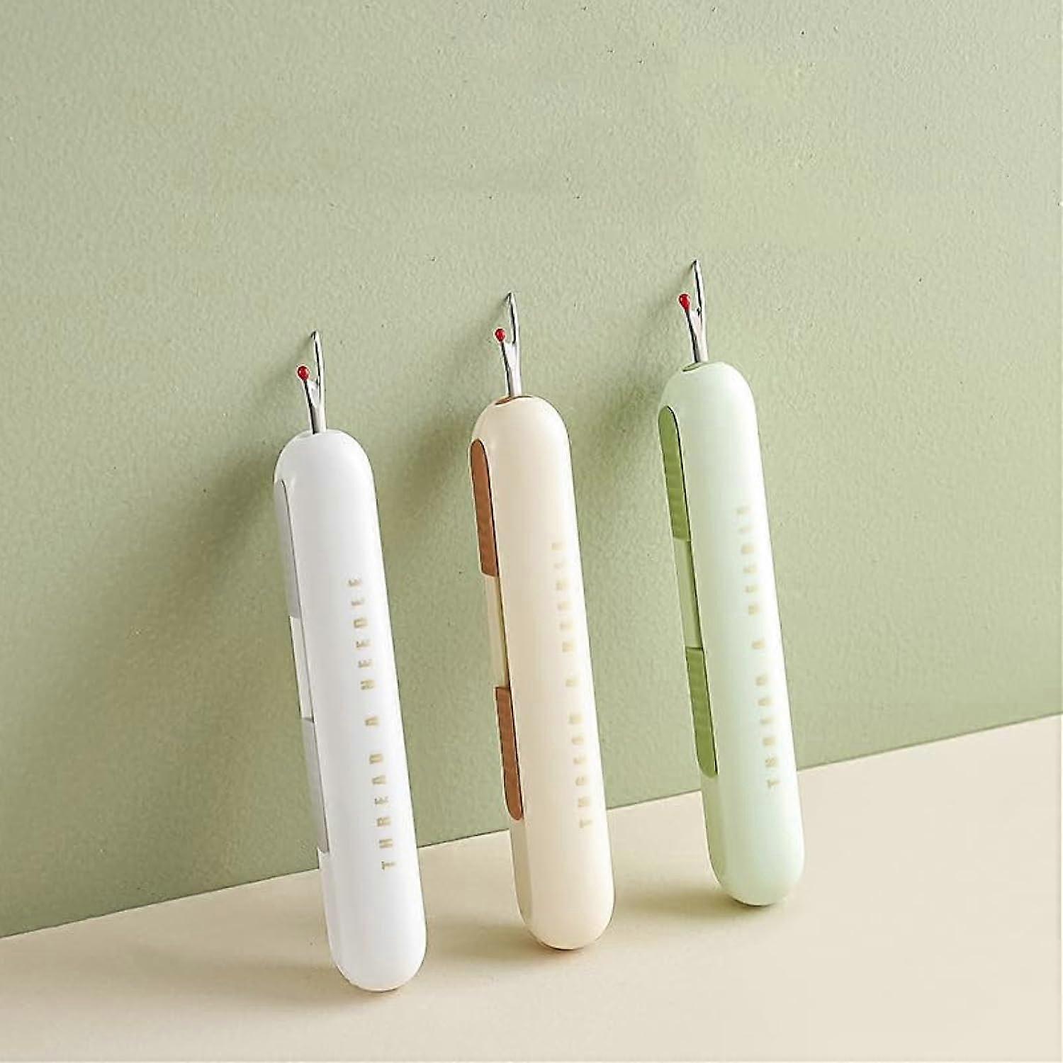 3 PCS Seam Ripper Tool Set, Upgraded 2 in 1 for Sewing, Threading, and Crafting Projects, Ergonomic Design