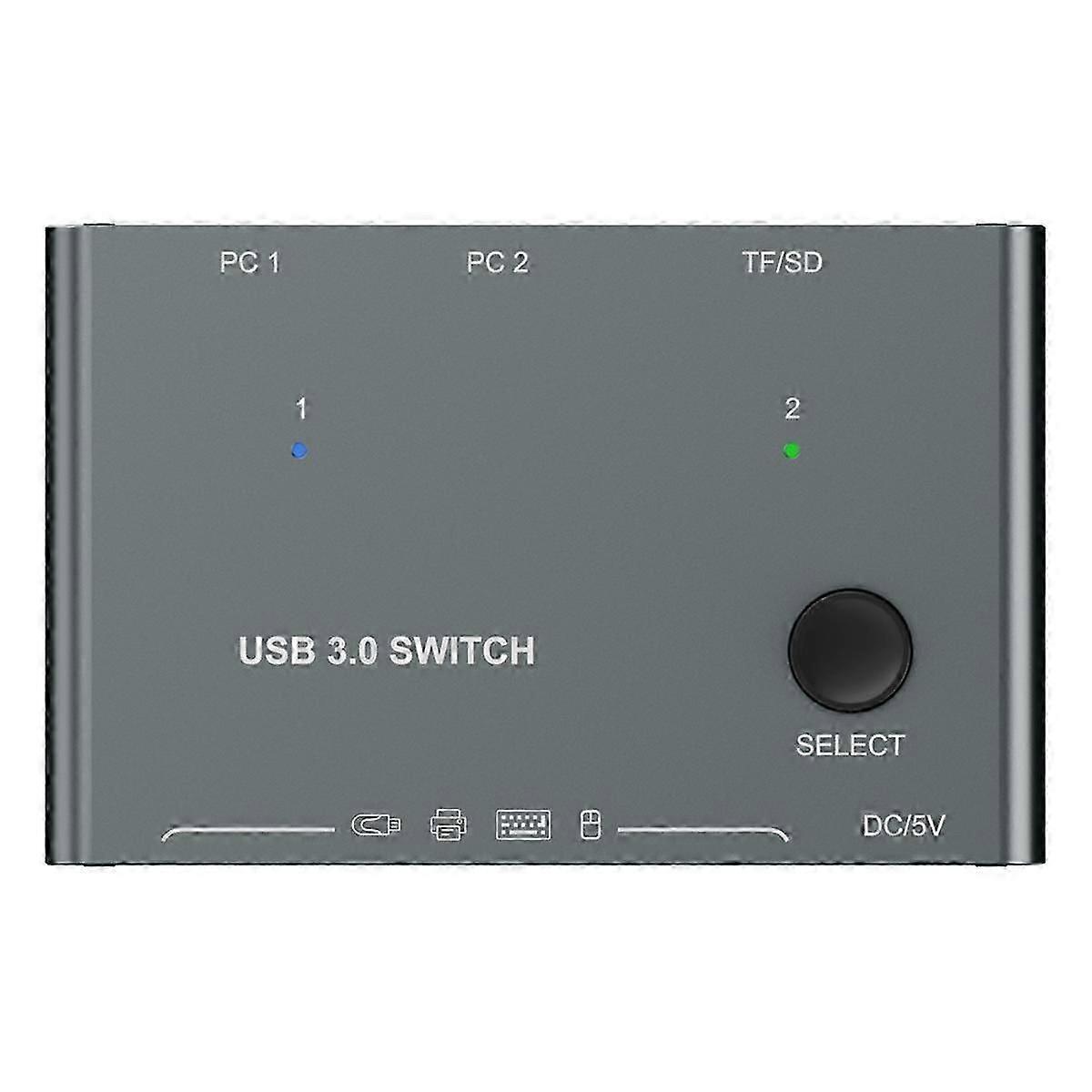 New -km234t Usb3.0 2 In 4 Out Usb Sharer 4-port Printer Sharer Keyboard And Mouse Switch