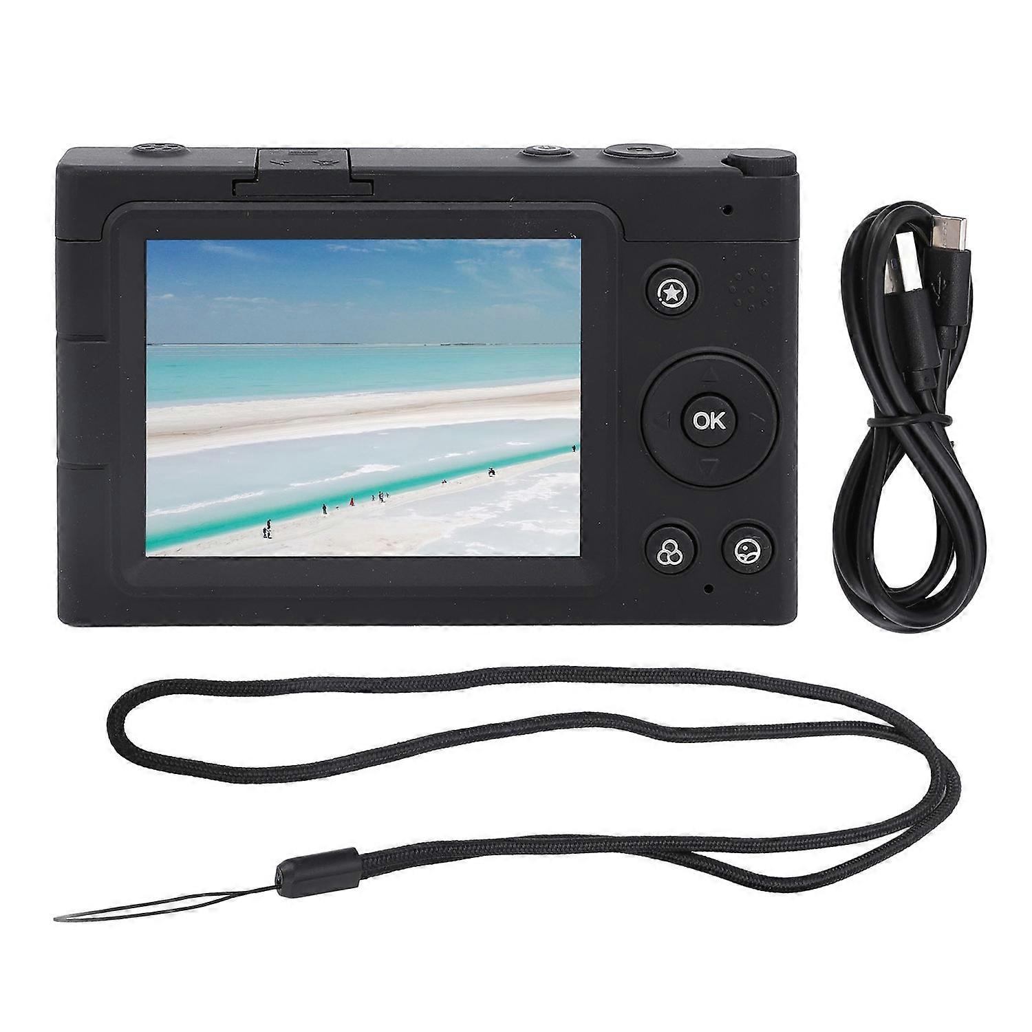 4K Digital Camera 2.83 Inch Screen 64MP Autofocus Vlogging Camera with 28X Digital Zoom Beauty Retro