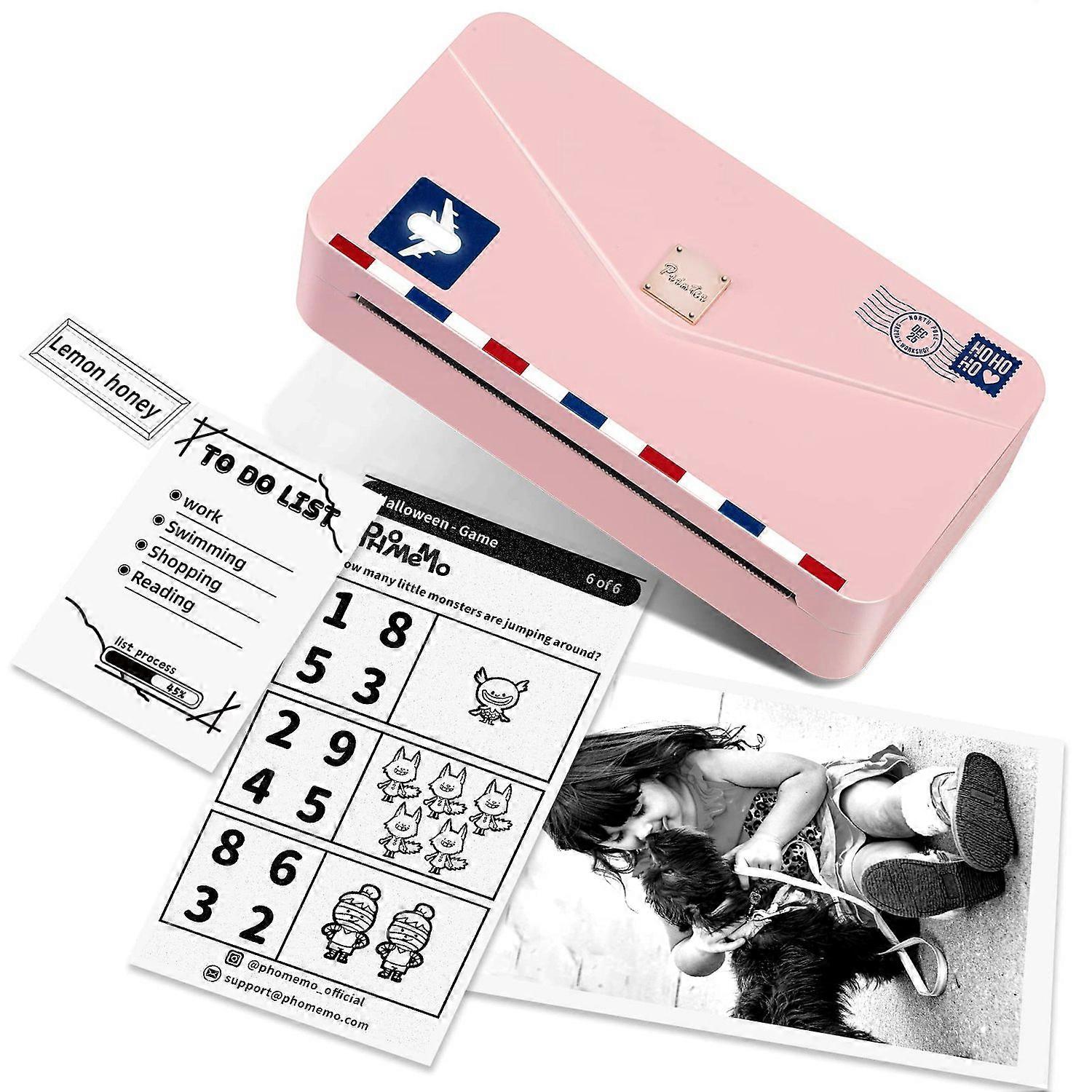Type B PHOMEMO M04AS Mini Bluetooth Thermische Printer Draadloze Inktloze Foto Label Notities Printer