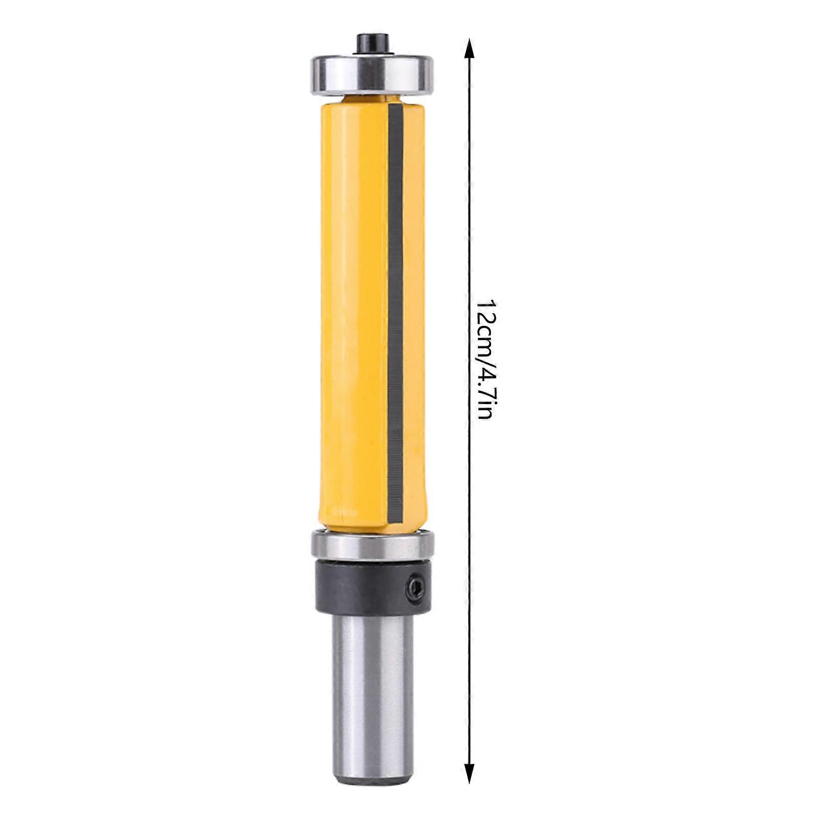 Straight Wood Router Bit for Edge Finishing, 2-1/2" L x 3/4" Dia x 1/2" Shank with Bearings