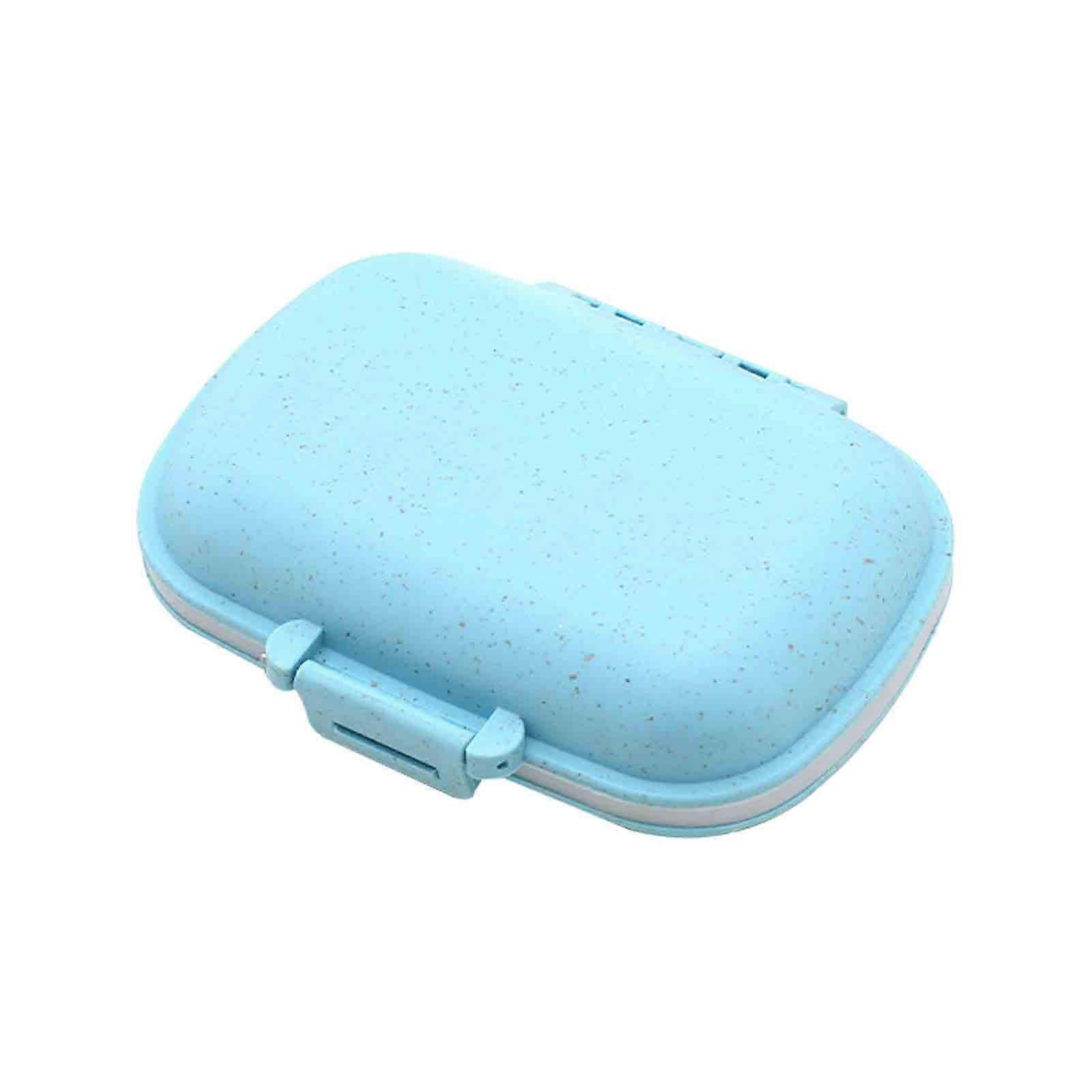 Compact 8-Grid Medicine Organizer for Secure Storage