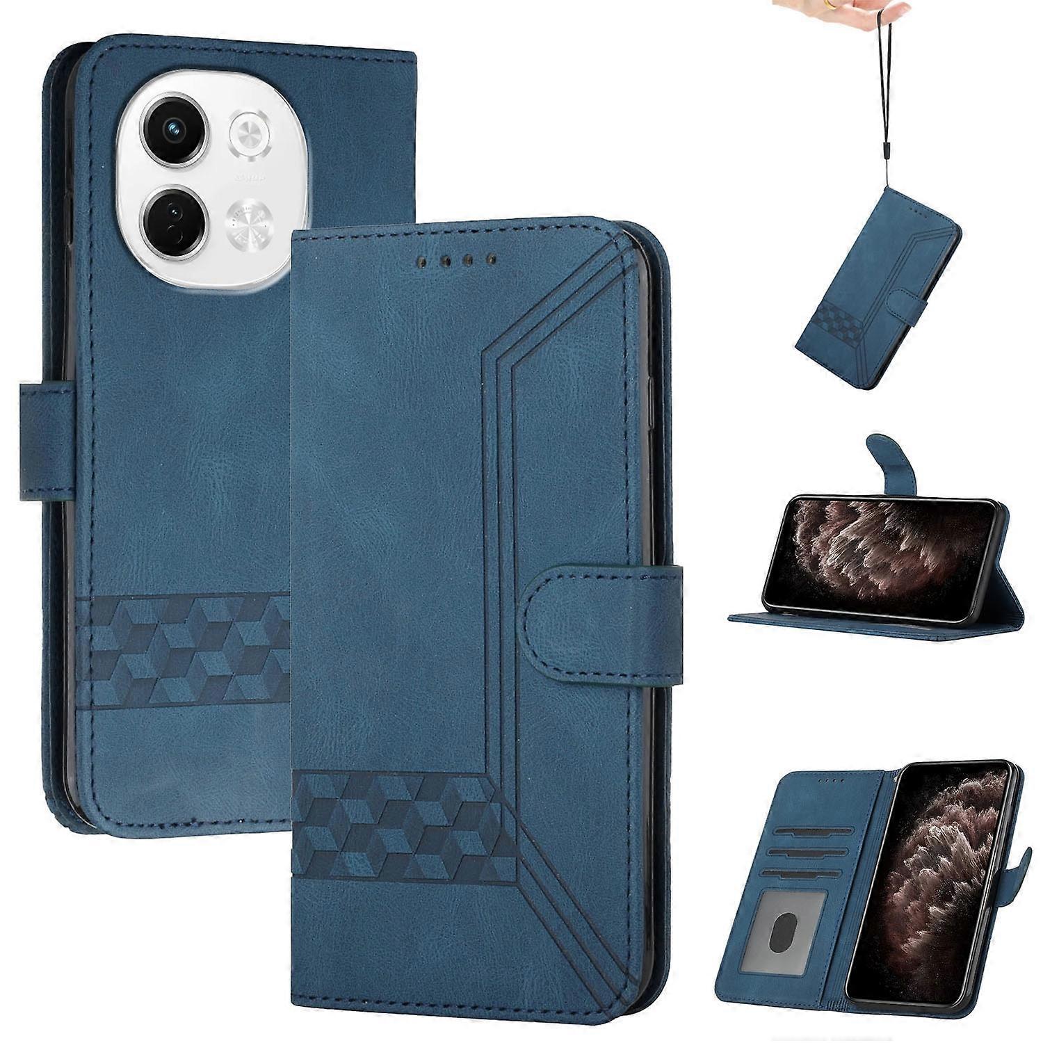 Cubic Skin Feel Flip Leather Phone Case