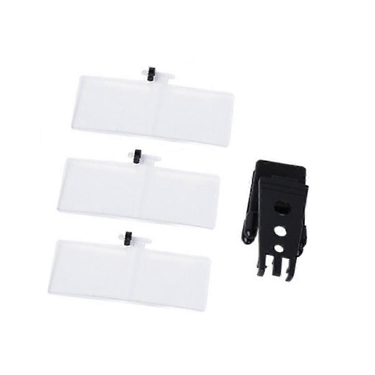 1.5X/2.5X/3.5X Magnifying Glass Optical Instruments Folding Clip on Eyeglass Loupe with 3 Acrylic L