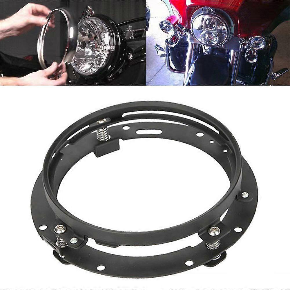 7 Inch Round Headlight Mounting Bracket Compatible with Motorcycle Spray~painted Rust~proof Modified Headlight Stand MK4899