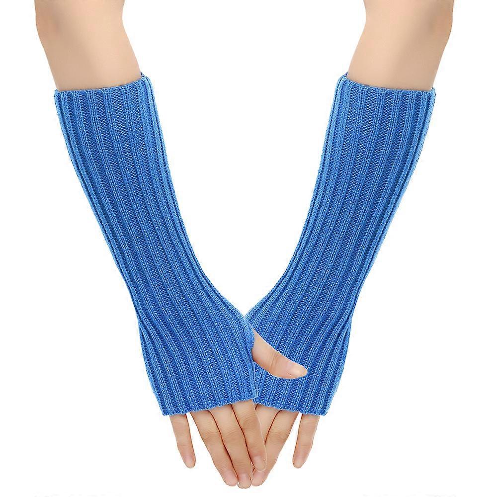 Long Gloves, Knitted Half-Finger, Warm, Stylish