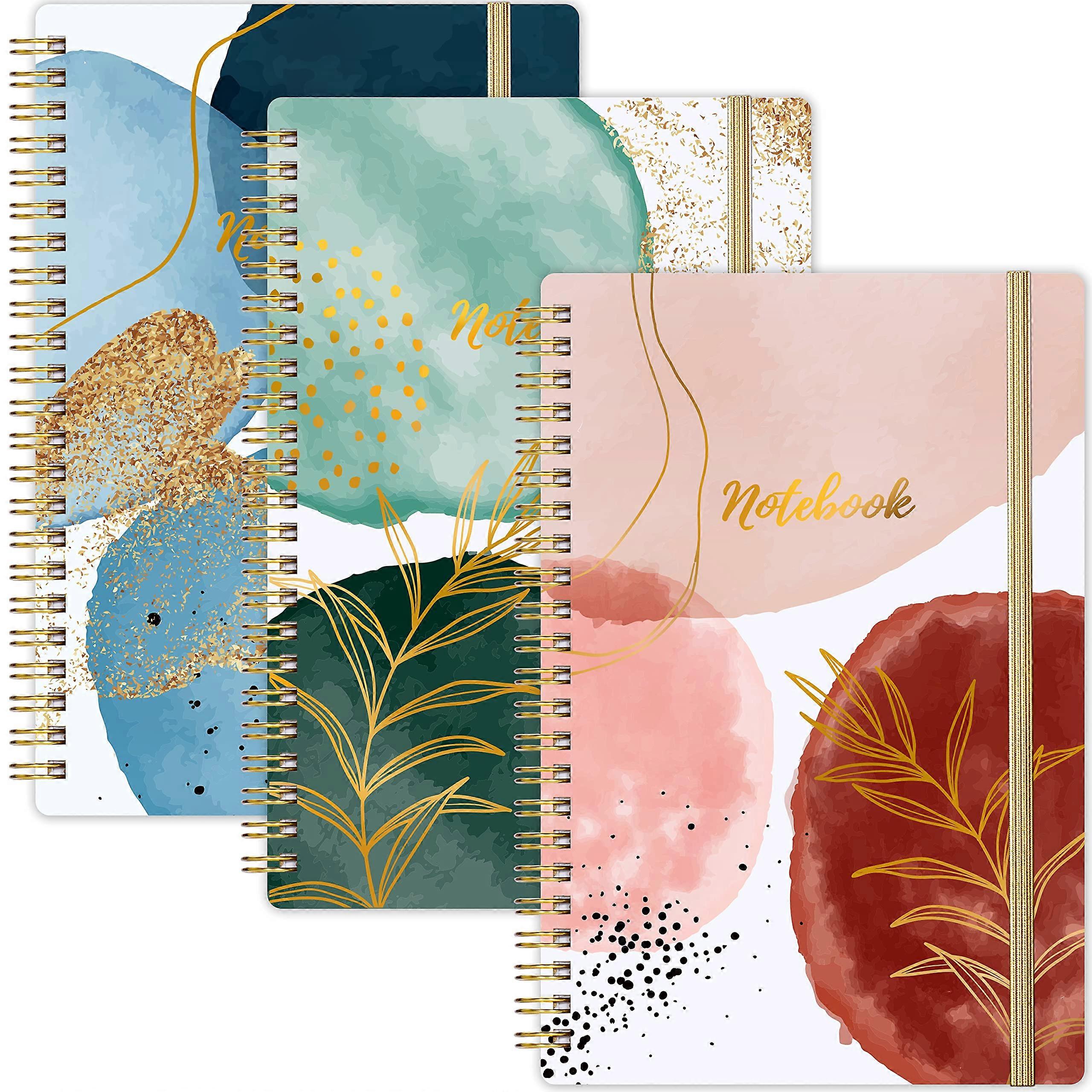 3 Pack Lined Notebook for Office Supplies A5 Size