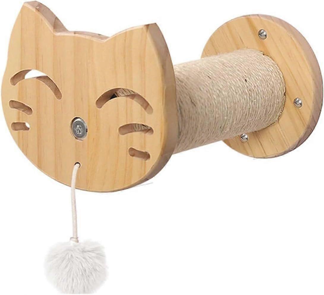 Cat Climbing Shelf Wall Mounted Four Step Stairway With Sisal Scratching Post For Cats Tree Perch Platform Jumping Furniture-yu