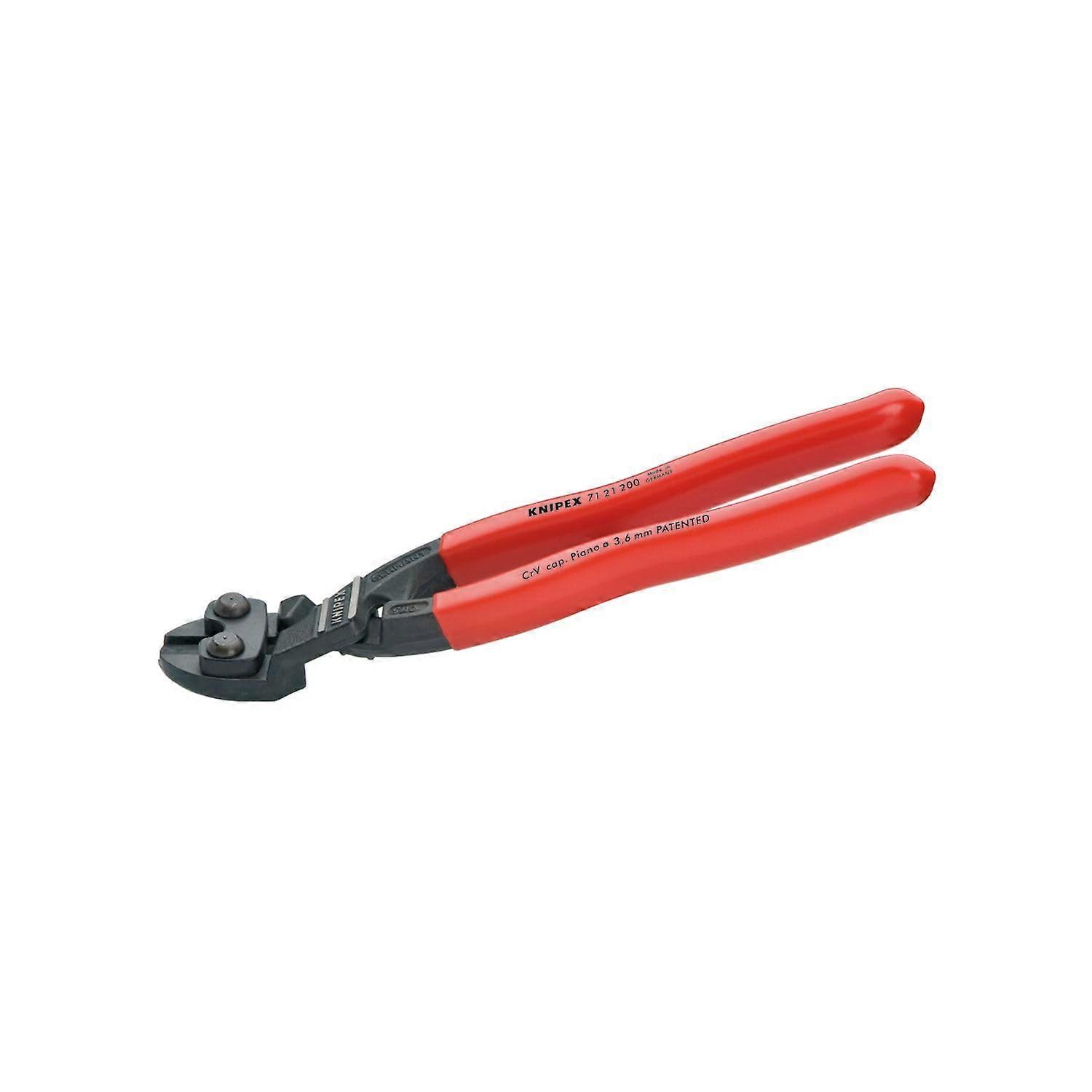 Compact Bolt Cutters 7.87" Heavy-Duty Steel, 20° Angled Design for Precision Industrial Cutting