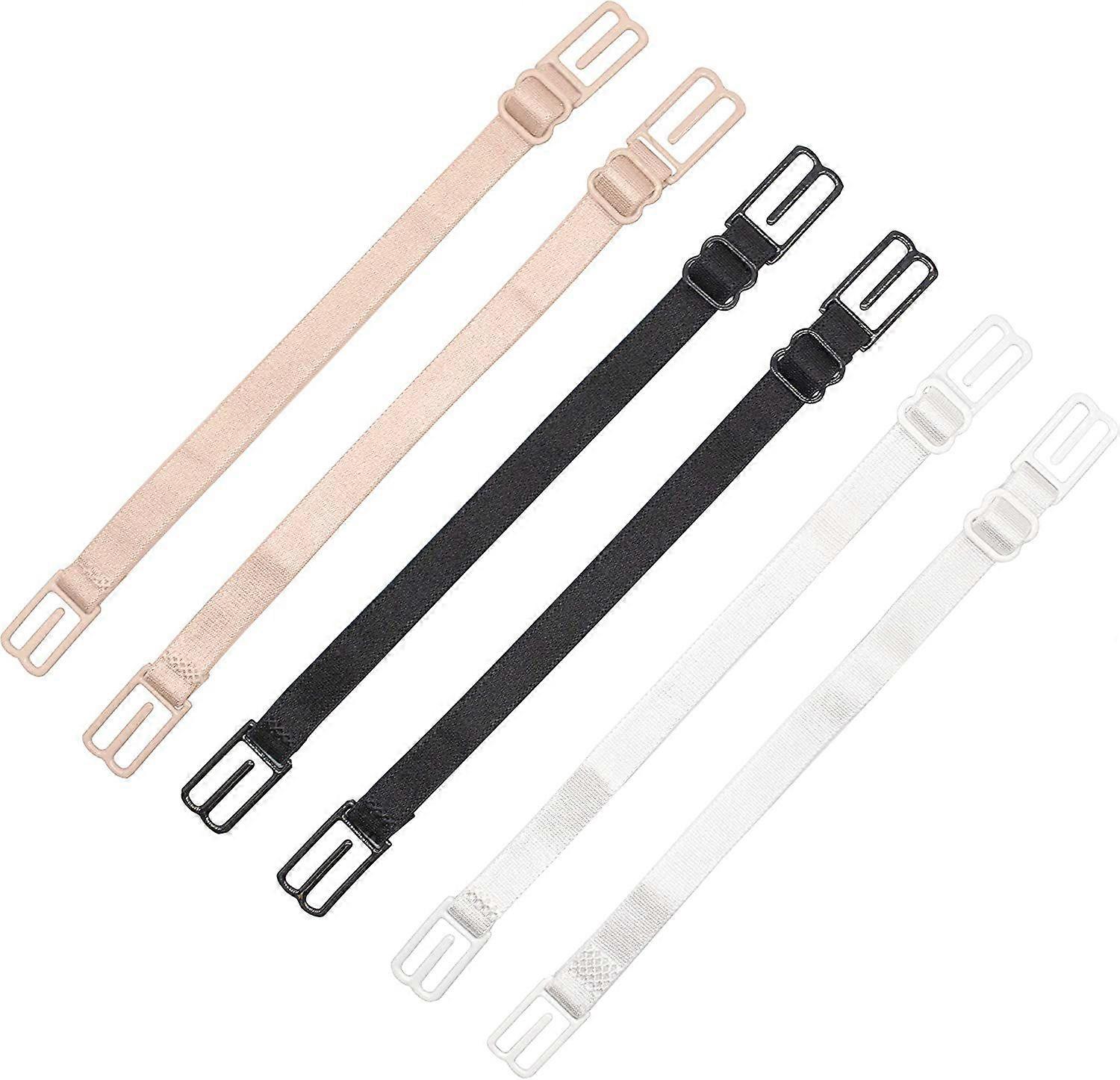 6 Pcs Non-slip Bra Straps Elastic Adjustable Bra Strap Holder fast