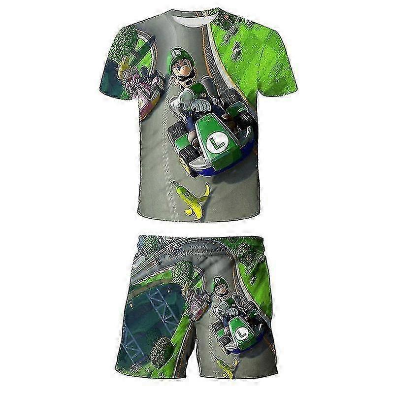 1~14 Gammal baddräkt för pojkar Tvådelad baddräkt för barn Surfdräkt för barn Strandbyxor för barn