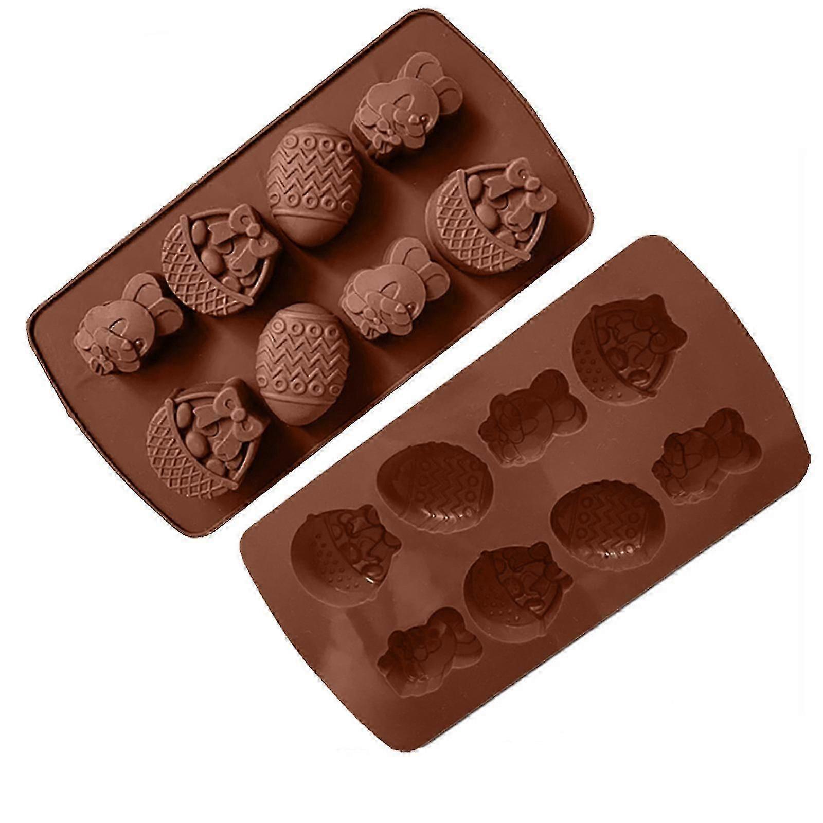 8 Easter Eggs Silicone Chocolate Mould Diy Creative Baking Mould Cake Mould
