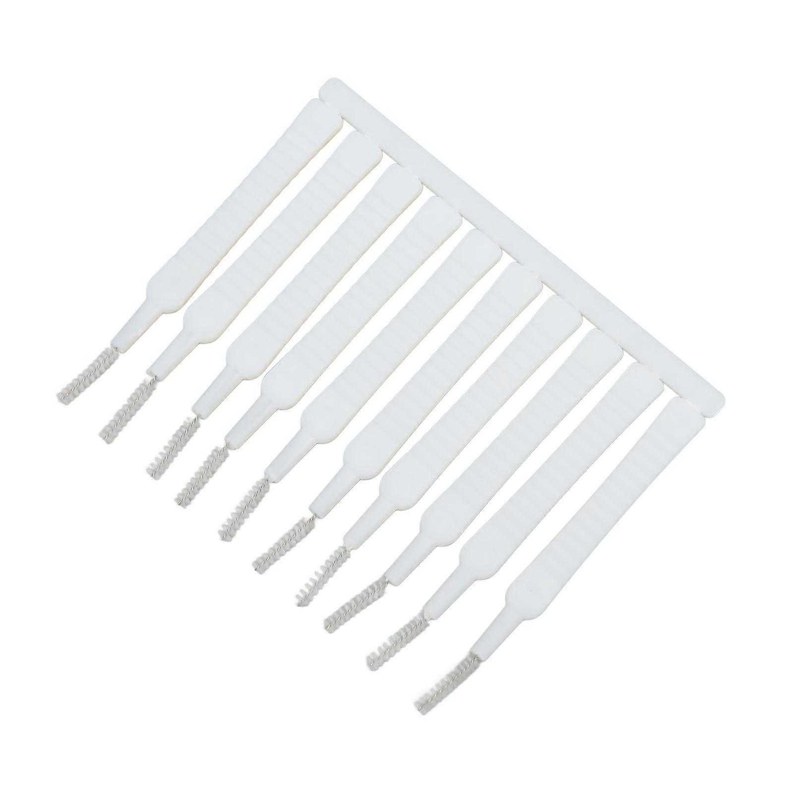 Mini Shower Head Cleaning Brush Set of 10, Scratch-Proof Nylon Brushes for Nozzle Blockages, Slip-Proof Small Hole Cleaner