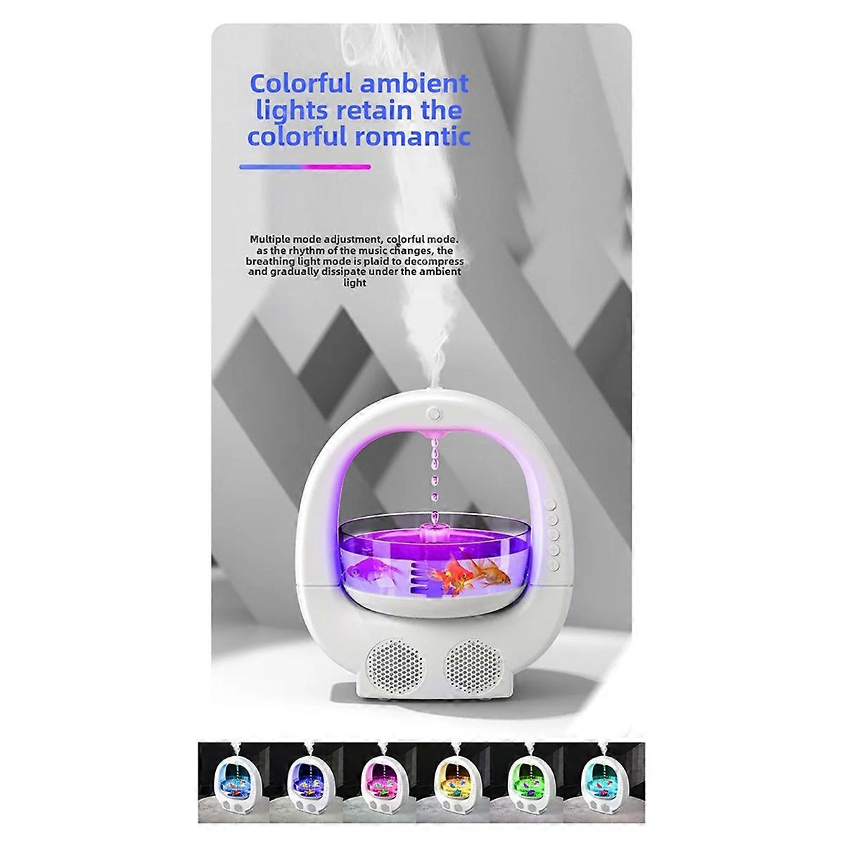 Bluetooth Speaker with Humidifier and Atmosphere Light Home Use Feng Shui Decoration Air Moisturize