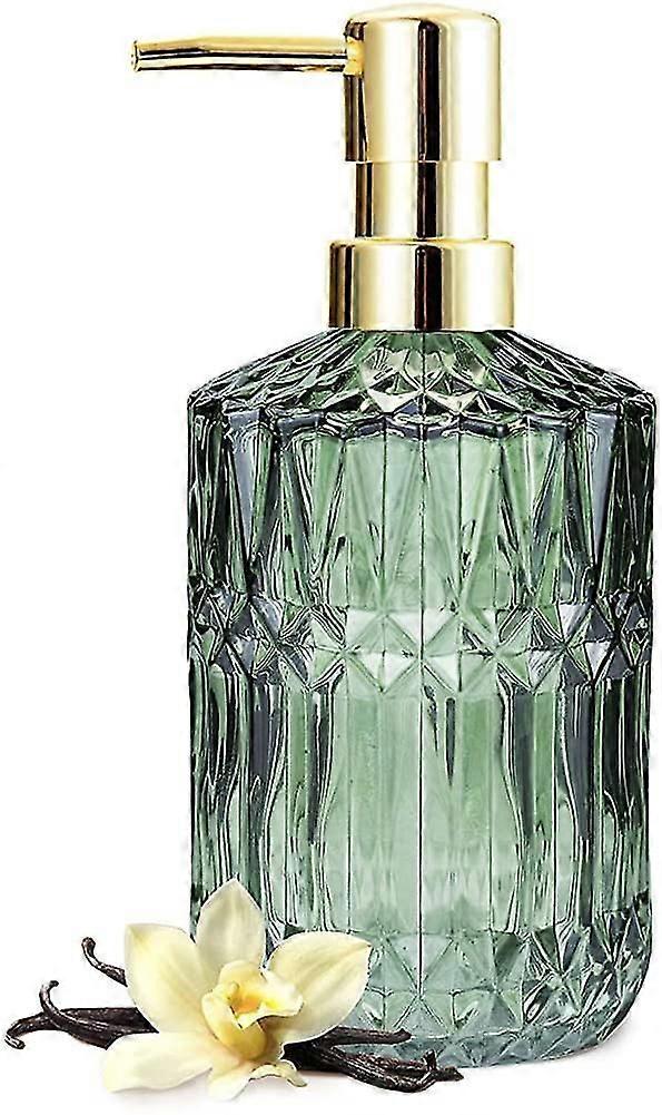 ABSプラスチックポンプ、ローションディスペンサー付き透明ガラス製の石鹸ディスペンサー