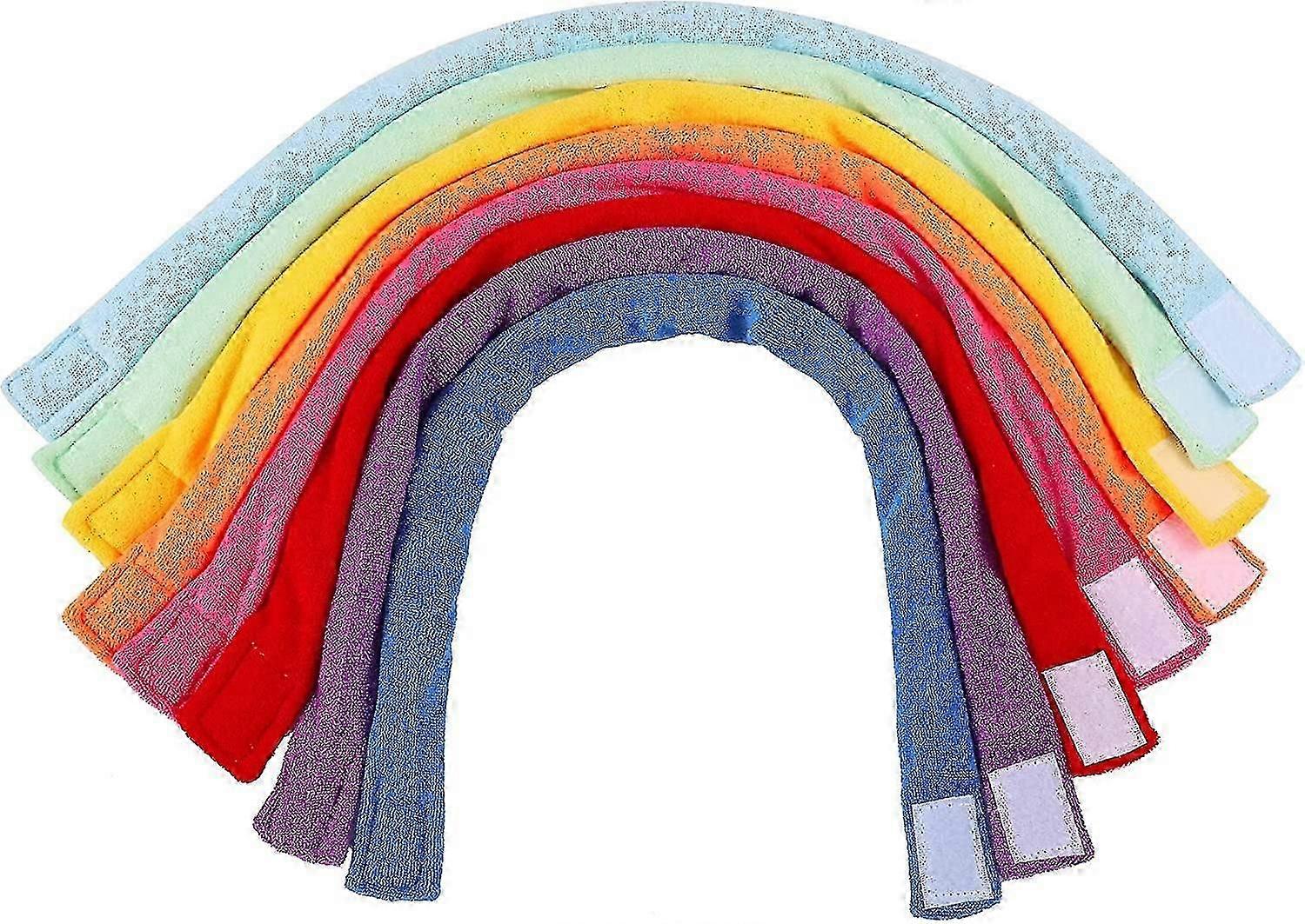 Heytea 8 قطع مضغ قلادات للأطفال الحسيين ، لينة وماصة تيري القماش التسنين مضغ قلادة ماصة بديل لمضغ الملابس ل B