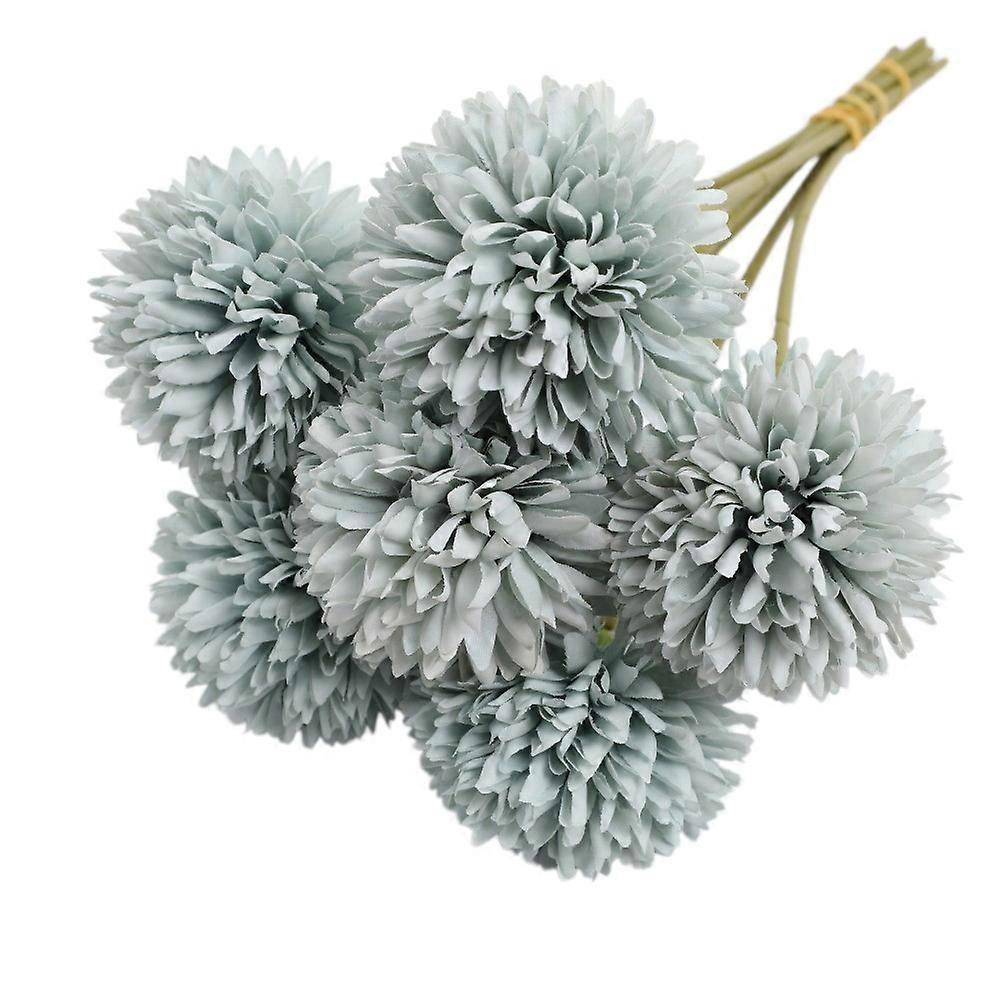 Real Touch, Macaroon Color Scheme, 6Pcs Artificial Chrysanthemum for Wedding Centerpieces