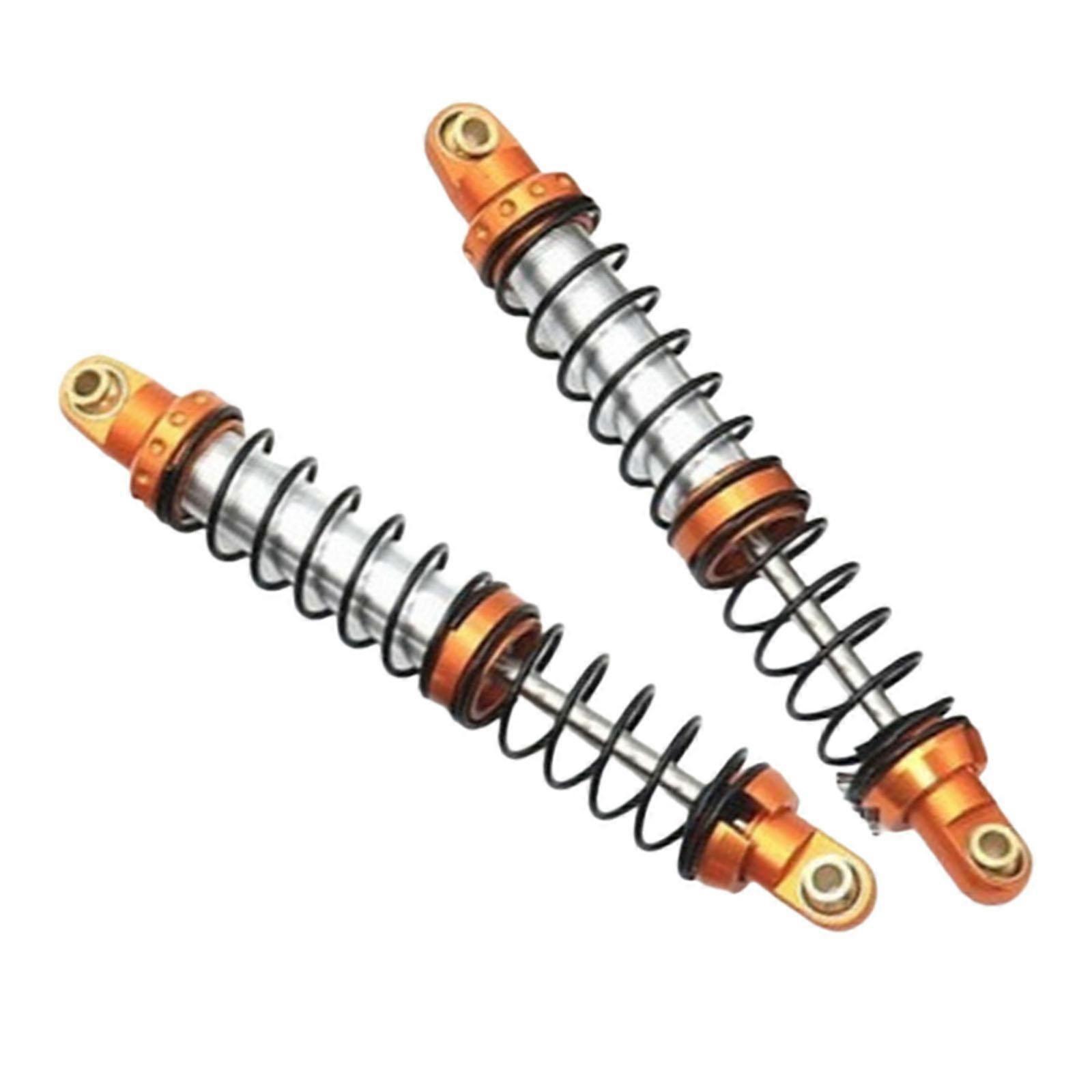 2x 1/10 Double Section Spring Shock Absorbers Model Accessory Replacement Metal