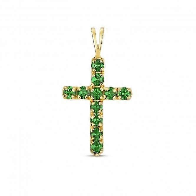 Tsavorite Cross Pendant PD276TS