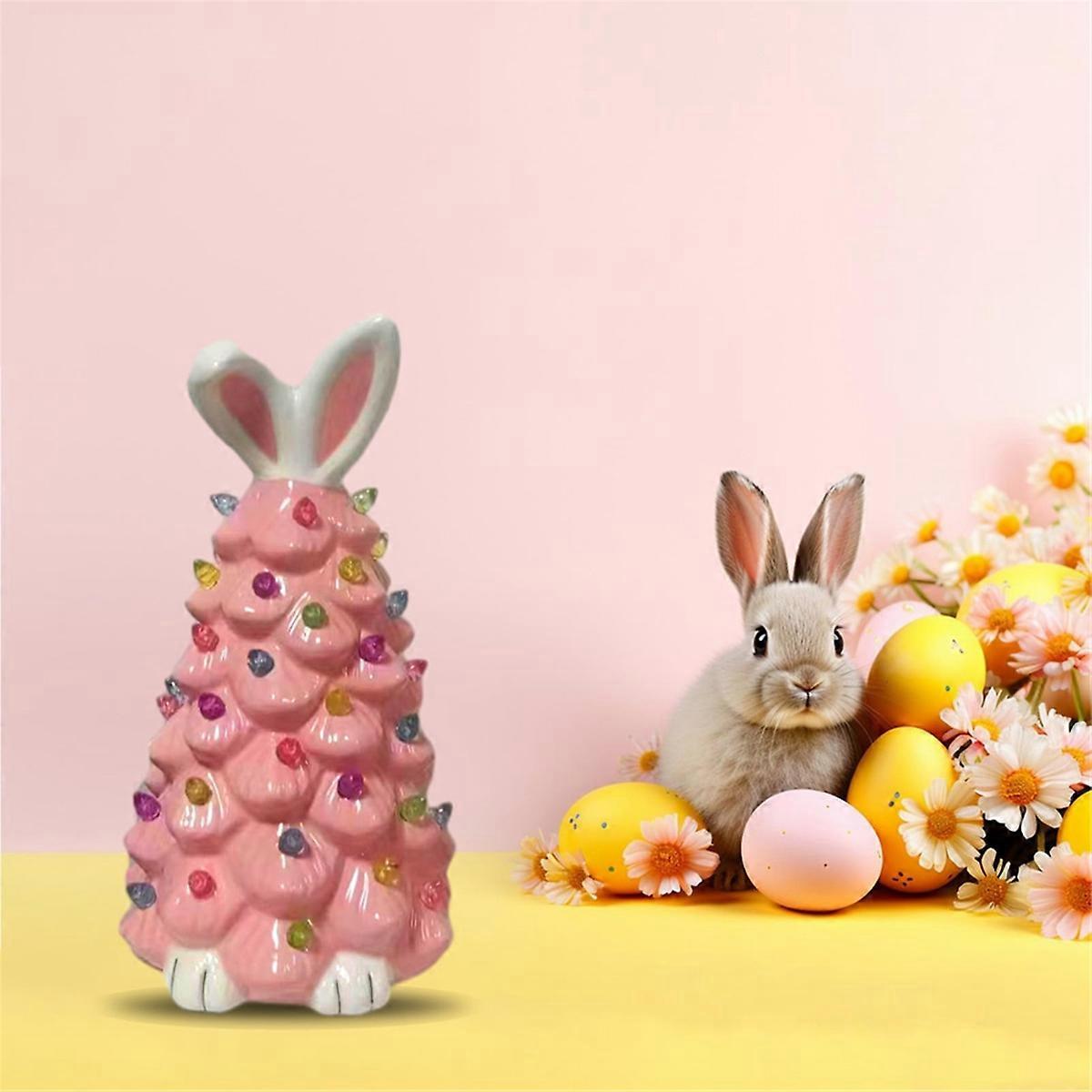 Easter Bunny Tree Decorations,Light up Easter Bunny Tree B
