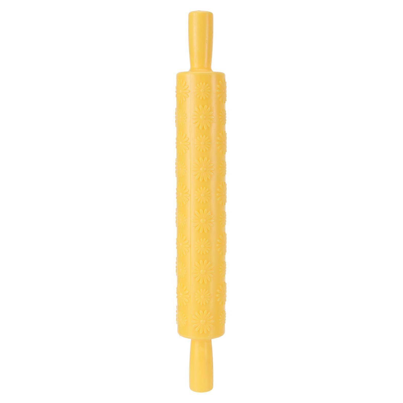 Fondant Cake Embossing Rolling Pin Baking Dough Roller Cookies Biscuits Decorating Tool
