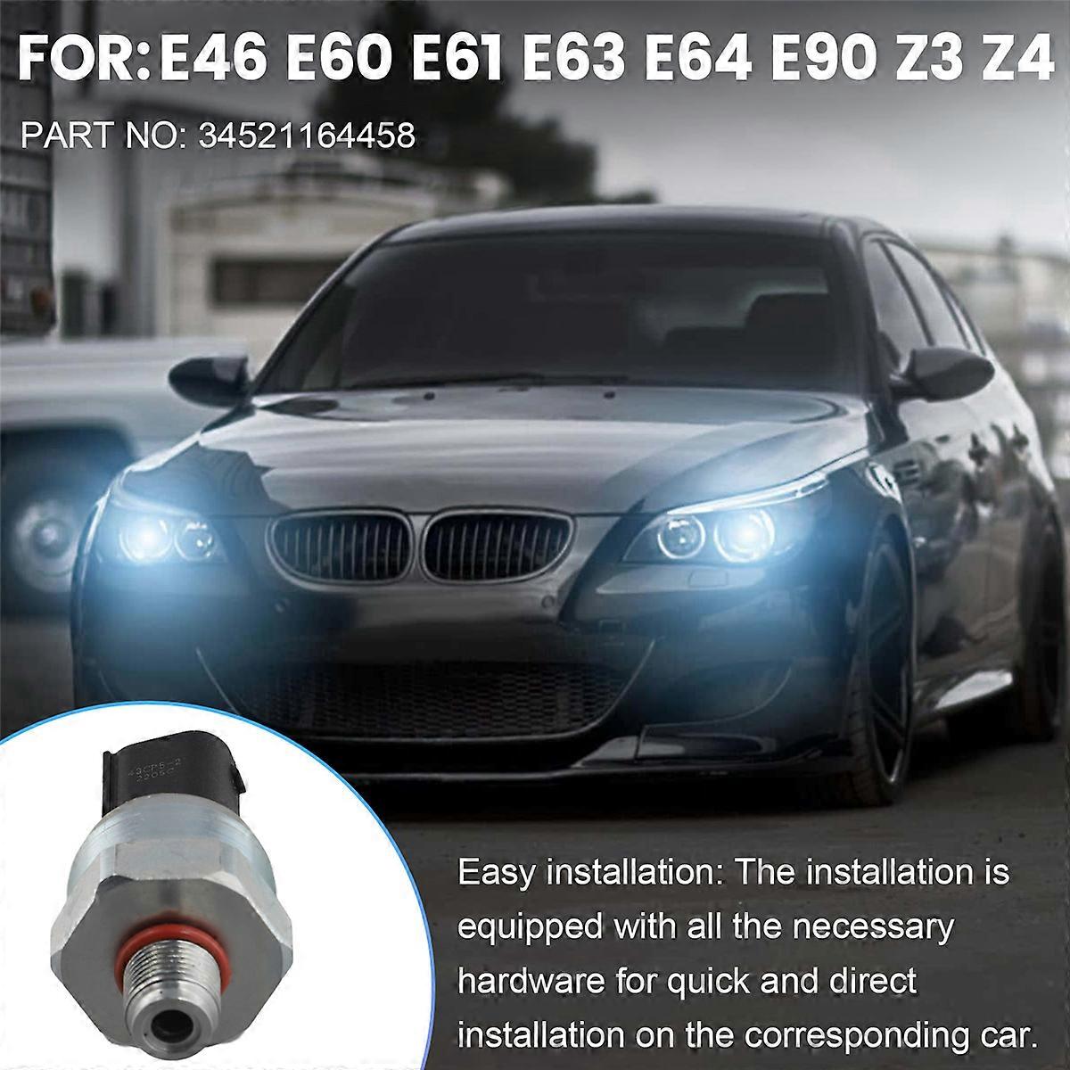 2PCS Dsc Bromstrycksgivare Omkopplare för E46 E60 E61 E63 E64 E90 Z3 Z4 34521164458 Bromsolja Tryck