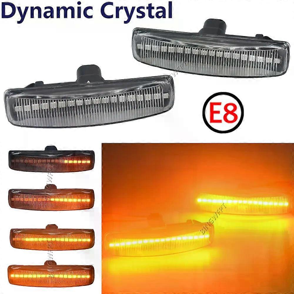 Applies toDynamic LED Water Blinker Indicator Light Turn Signal Side Marker Lamp For Land Rover Range Rover Sport Discovery 3 4 Freeland 2