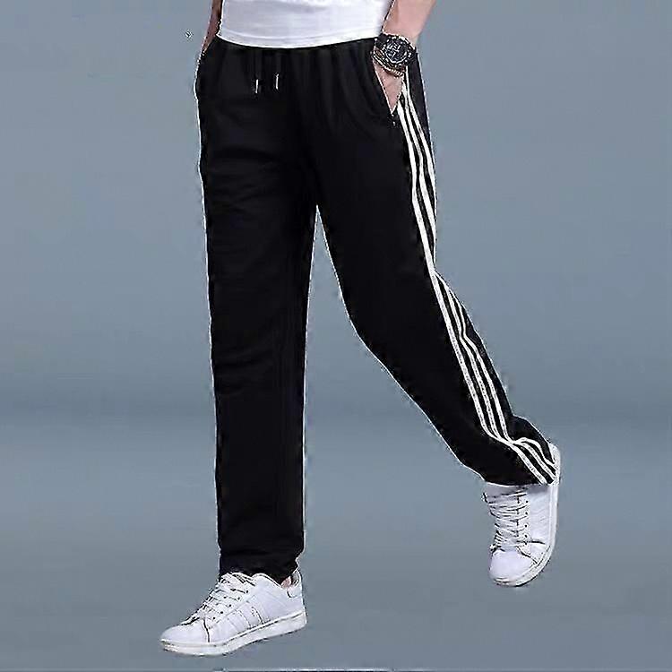 Loose-Fitting Men's Straight Leg Casual Sweatpants in Large Size for Students