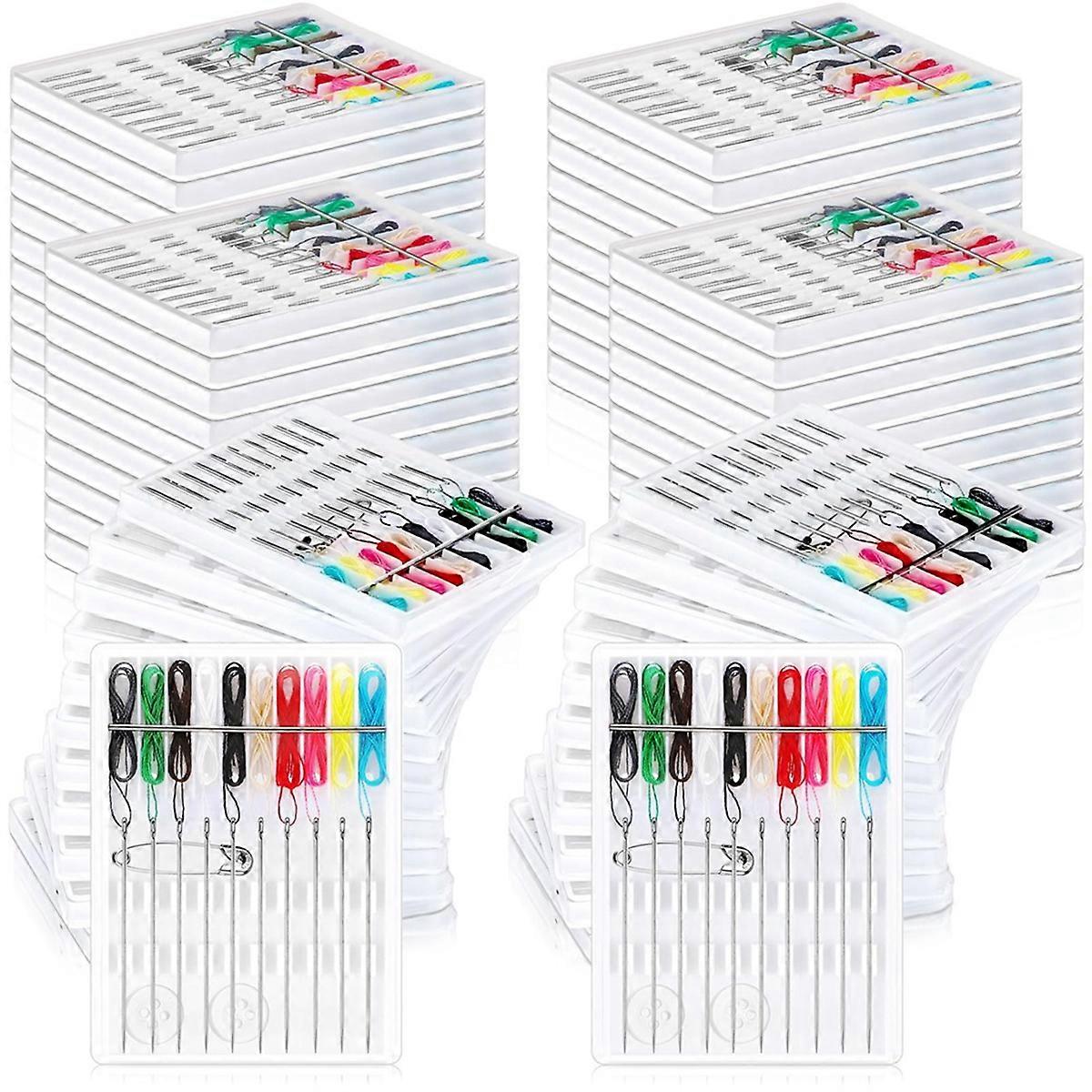 60 Boxes Quick Fix Sewing Kit Pre Threaded Needle Kit