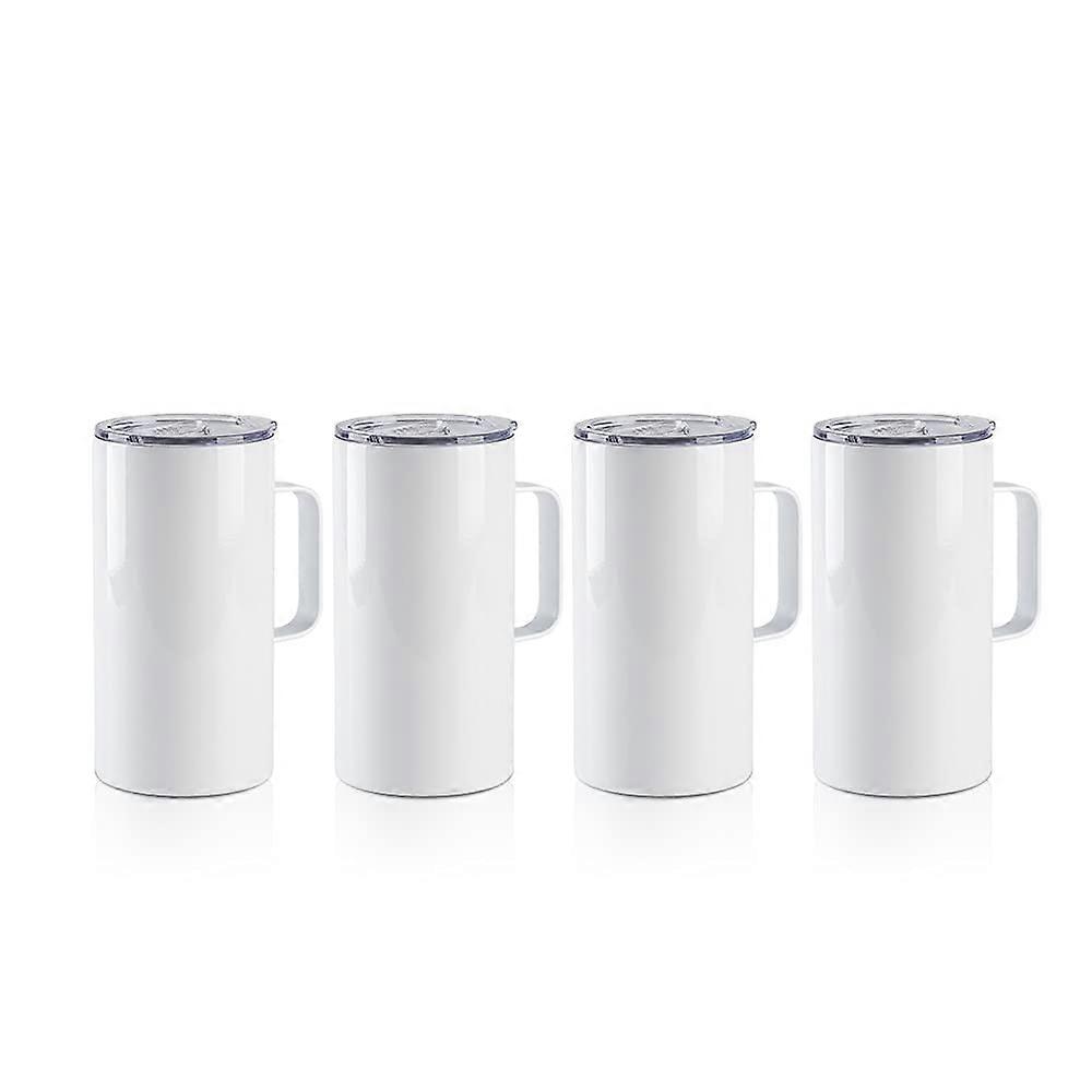 White Tumblers 4 Pack For Heat Press Sublimation Oven Printing Mug Tumbler
