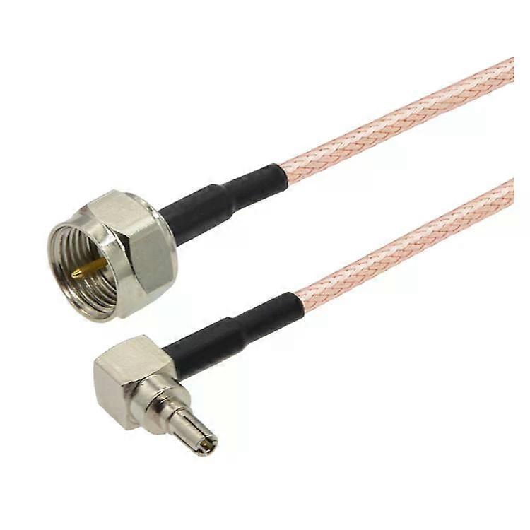 F Male Straight to CRC9 Male 90 Degree Coaxial RF Cable RG316 Jumper Cable 20cm