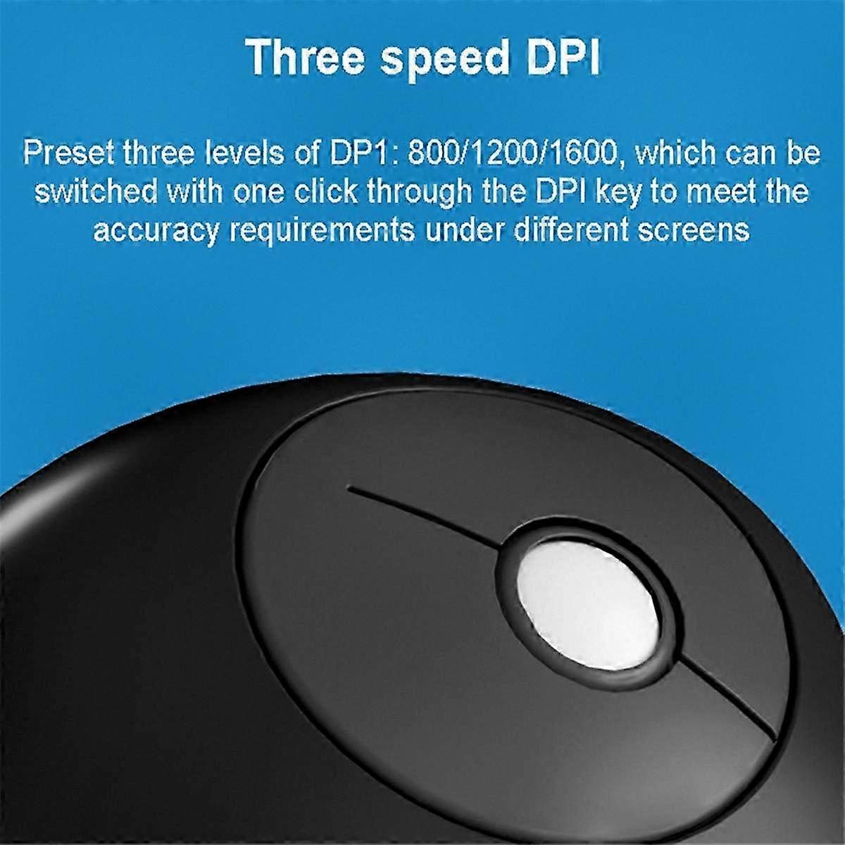 Compact Ergonomic Wireless Mouse - Rechargeable, Silent, Dual-Mode with Adjustable DPI for PC & Mobile Devices