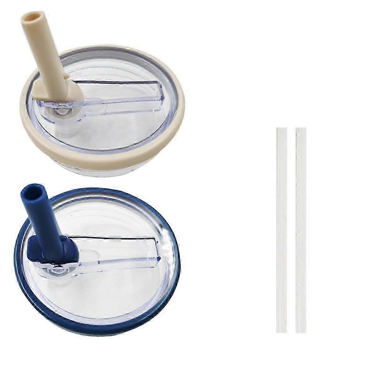 40oz Replaceble Tumbler Flip Straw Lid for Quencher Straw Lid Replacement Fit for HydroJug Traveler C