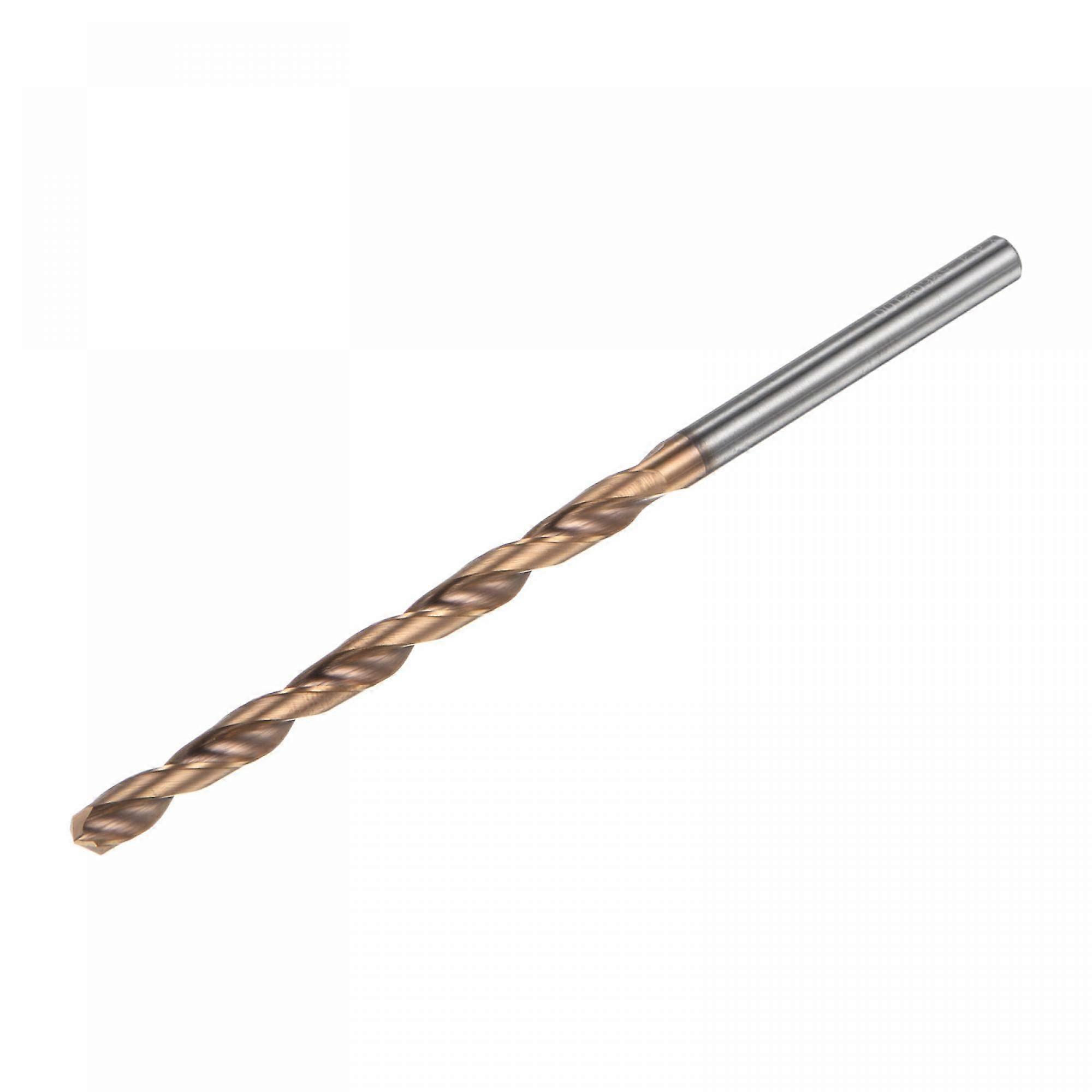 Twist Drill Bit, 4.5mm Jobber Drill Bit Nanoscale Titanium Coated K35 Tungsten Carbide Straight Shank