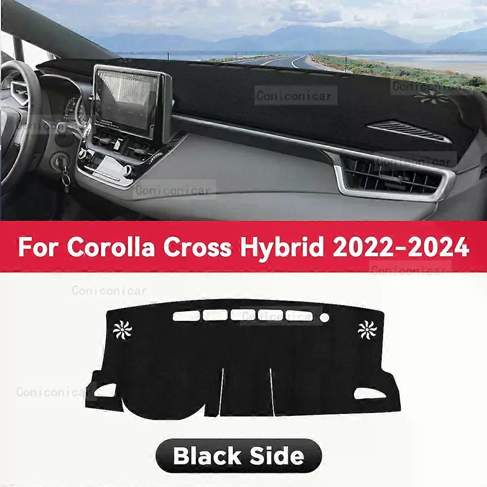 Dashboard Cover Mat Protective Pad For TOYOTA Corolla Cross Hybrid 2022-2024 Car Accessories Dash Board Sunshade Carpet Dashmat