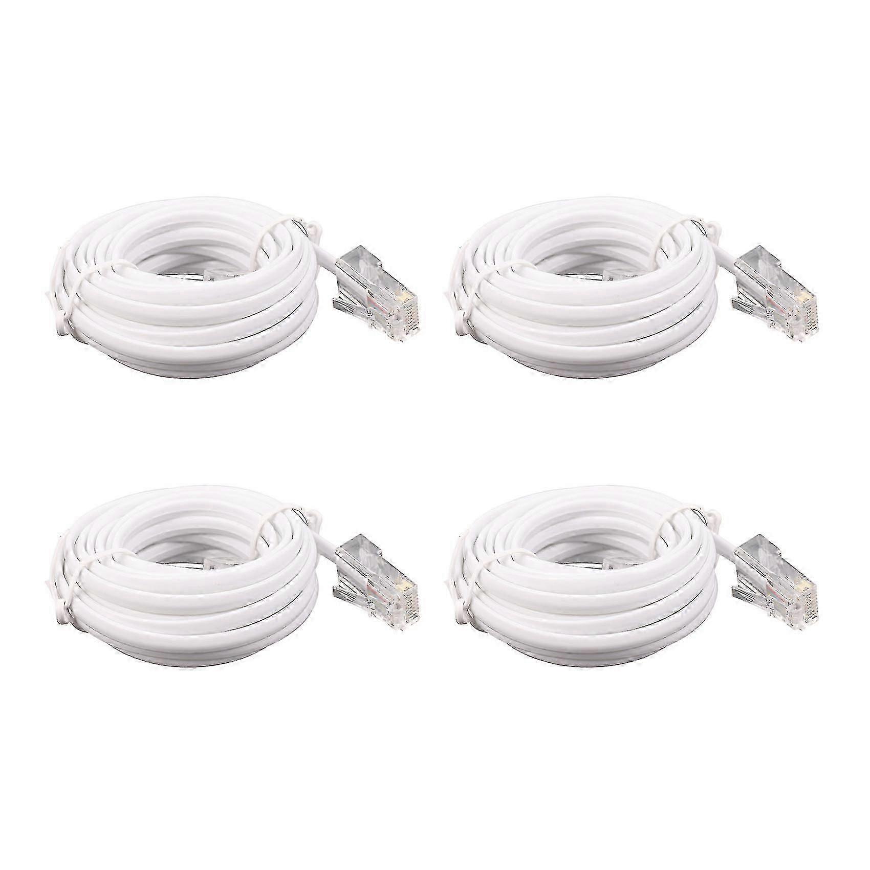 4x Rj11 6p4c až Rj45 8p4c modulární telefonní prodlužovací kabel 3 metry