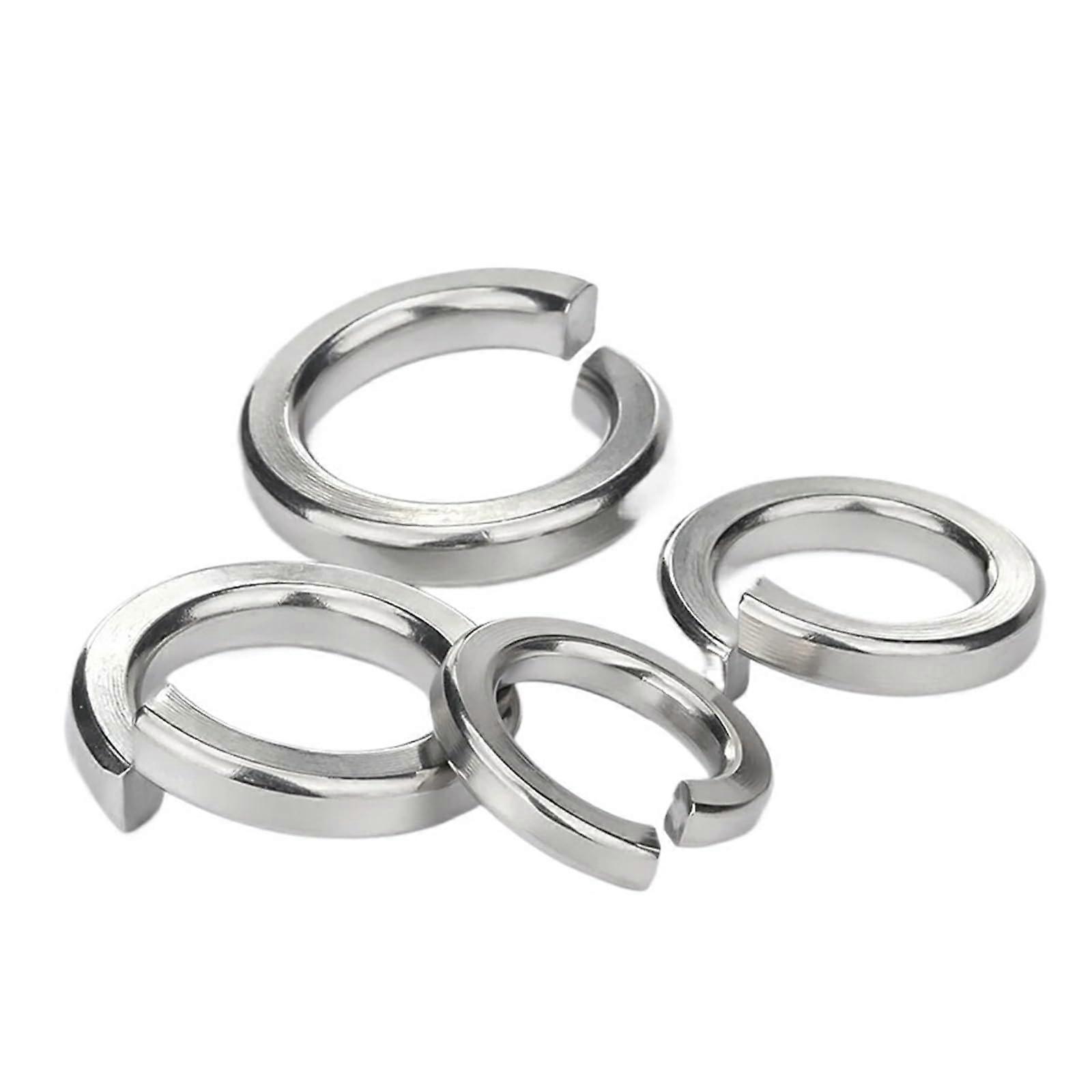 M1.6 M2 M2.5 M3 M4 M5 M6 M8 M10 M27 A2 304 Stainless Steel Split Lock Washers 50pcs GB93 Elastic Gasket Meson