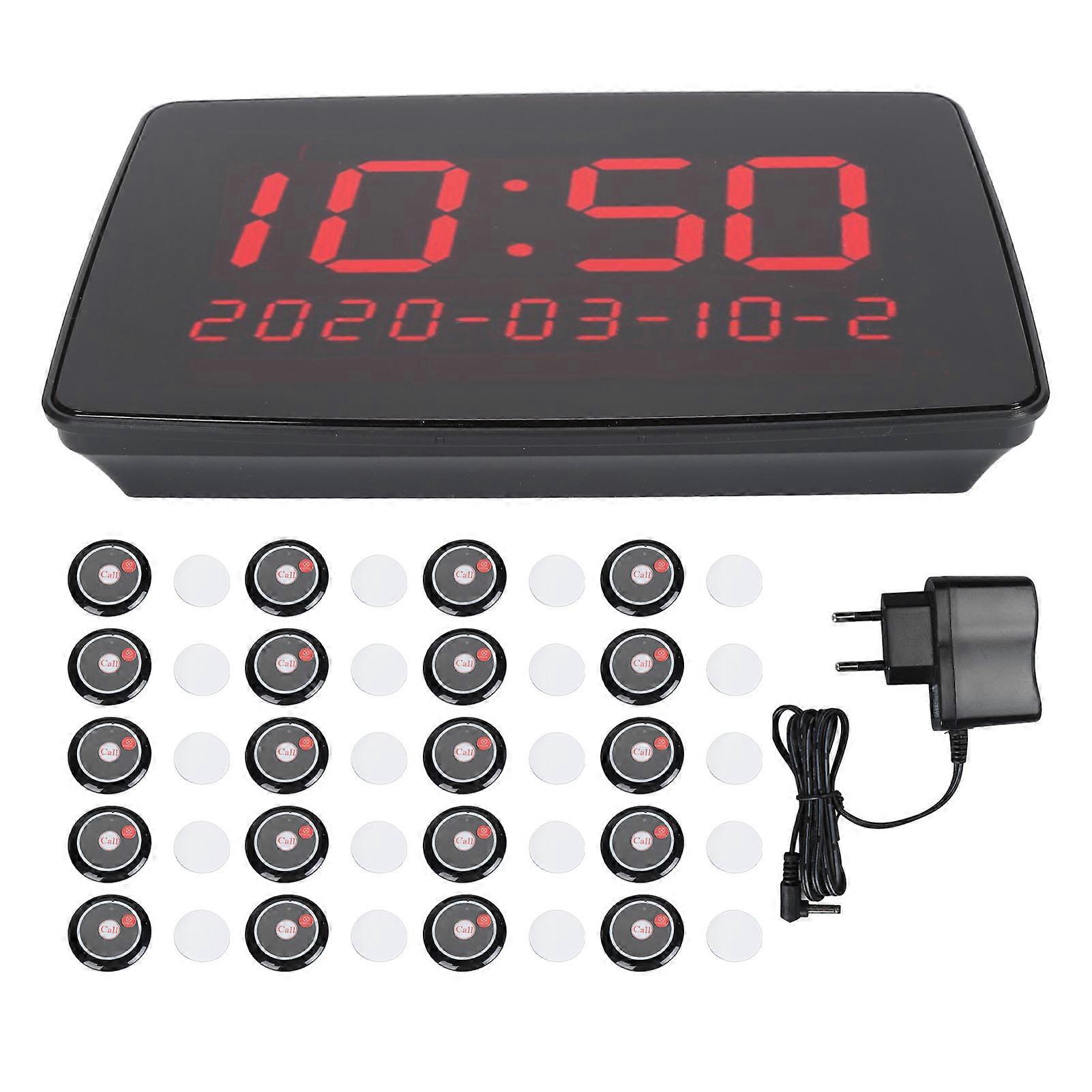 Calling High Sensitivity 20pcs Buttons with 1 Receiver IPX4 Waterproof Wireless Pager System for Bar Restaurant