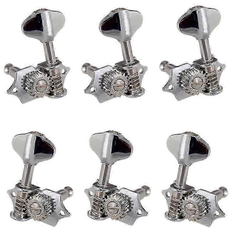 3l3r 6pcs 1:18 Guitar String Tuning Pegs Tuner Machine Heads Knobs Tuning Keys For Acoustic Or Elec (haoyi