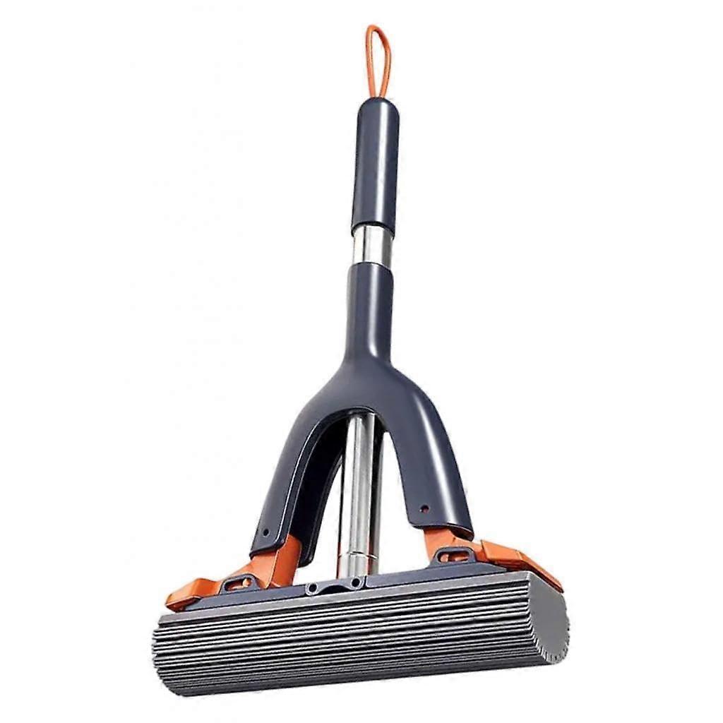 Small Sponge Mop With Short Handle Wet And Dry Self Squeeze Hangable For Glass Desktop Tile Bathroom